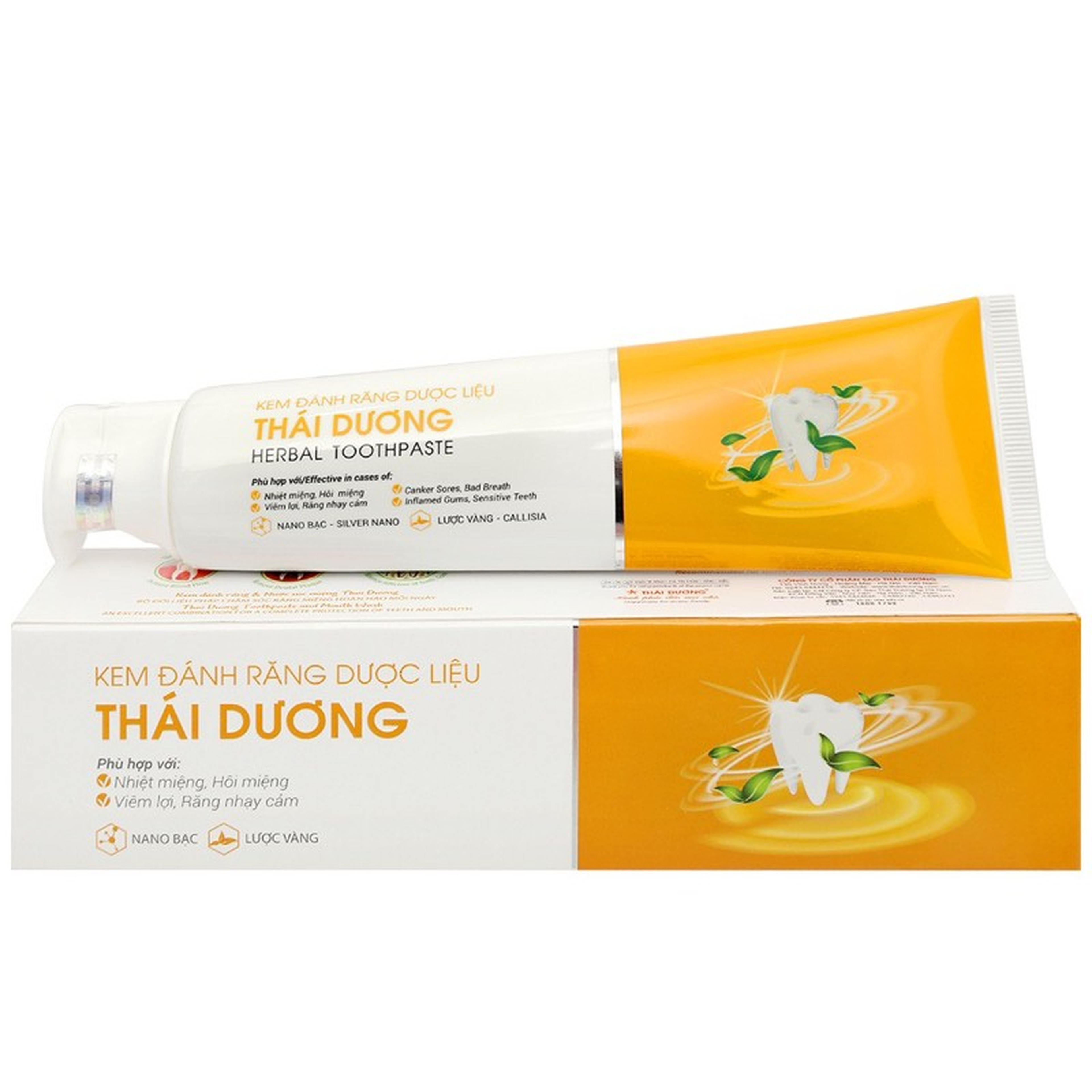 Kem đánh răng dược liệu Thái Dương ngừa viêm nhiễm răng (tuýp 150g)