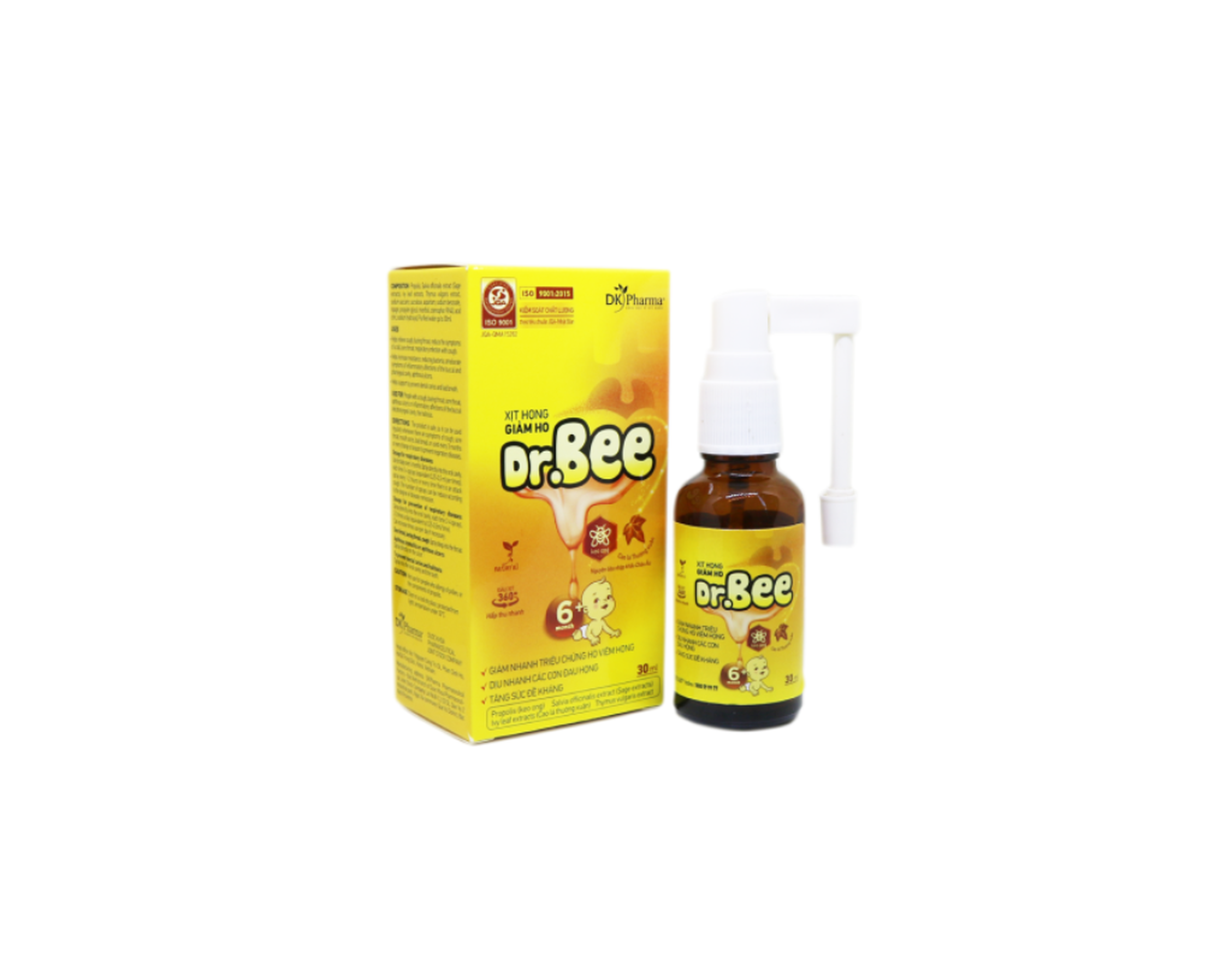 Xịt họng Dr.Bee giảm ho, rát họng ( Chai 30ml)