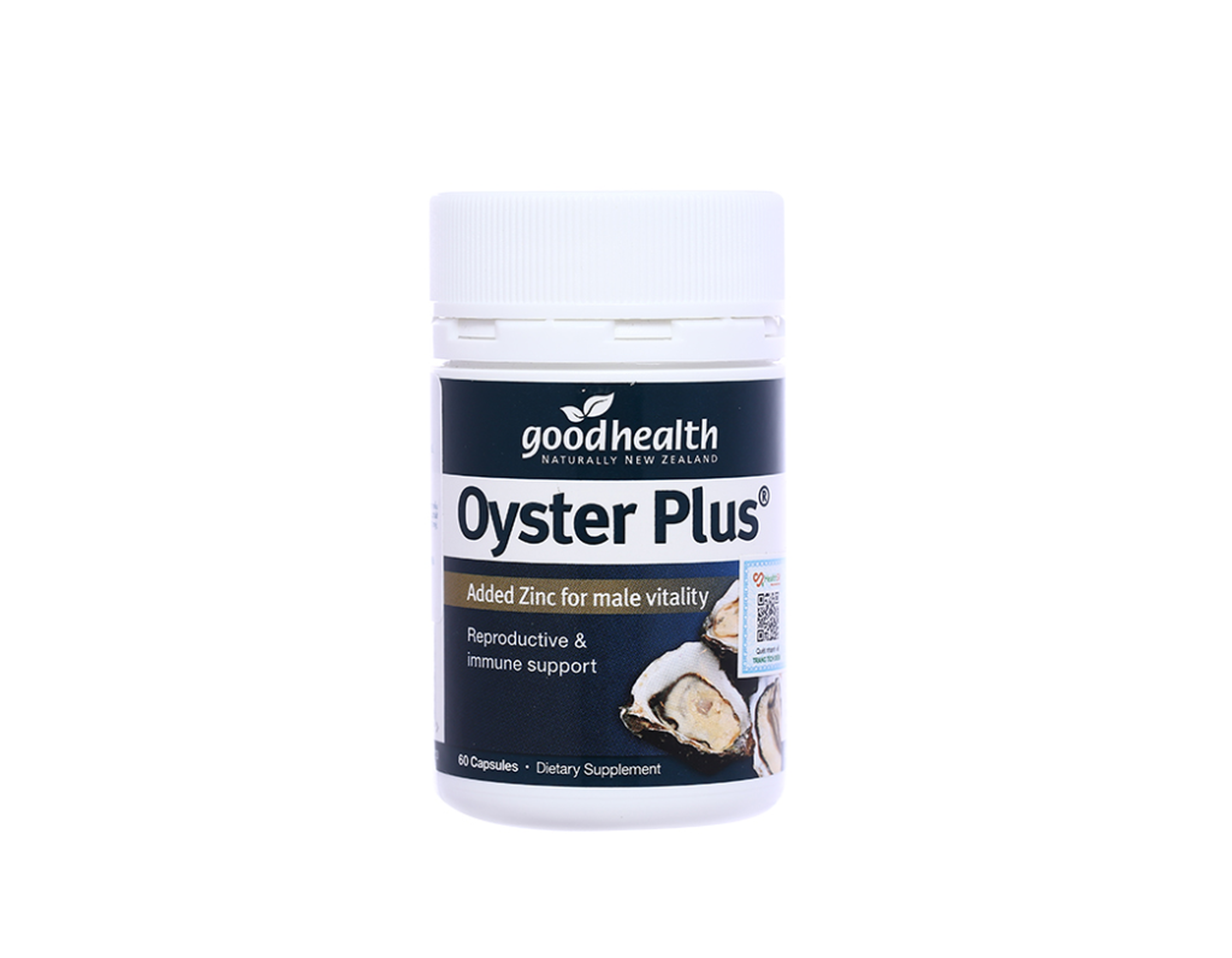 Tinh chất hàu Oyster Plus Goodhealth hỗ trợ tăng cường sinh lực, tăng cường đề kháng cho nam giới (Lọ 60 viên)