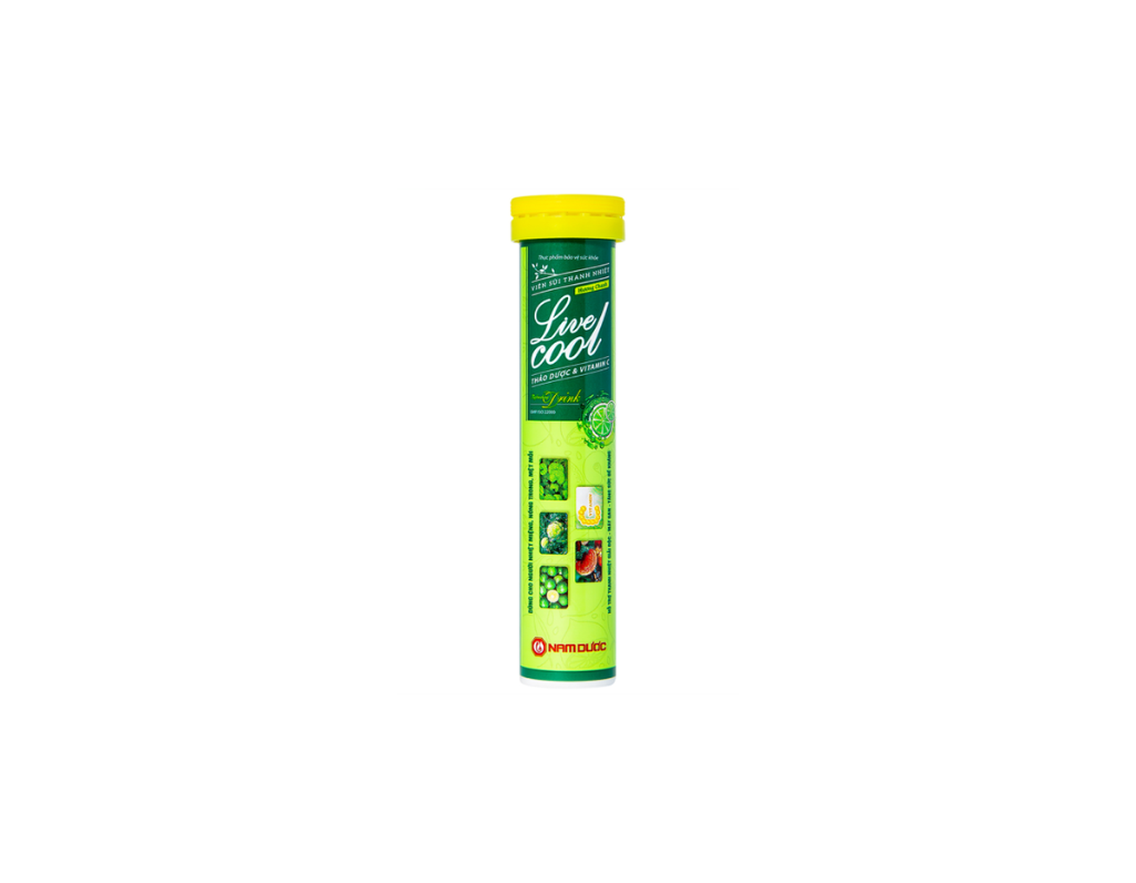Viên sủi Thanh Nhiệt Livecool Nam Dược hương chanh giải độc mát gan (16 viên)