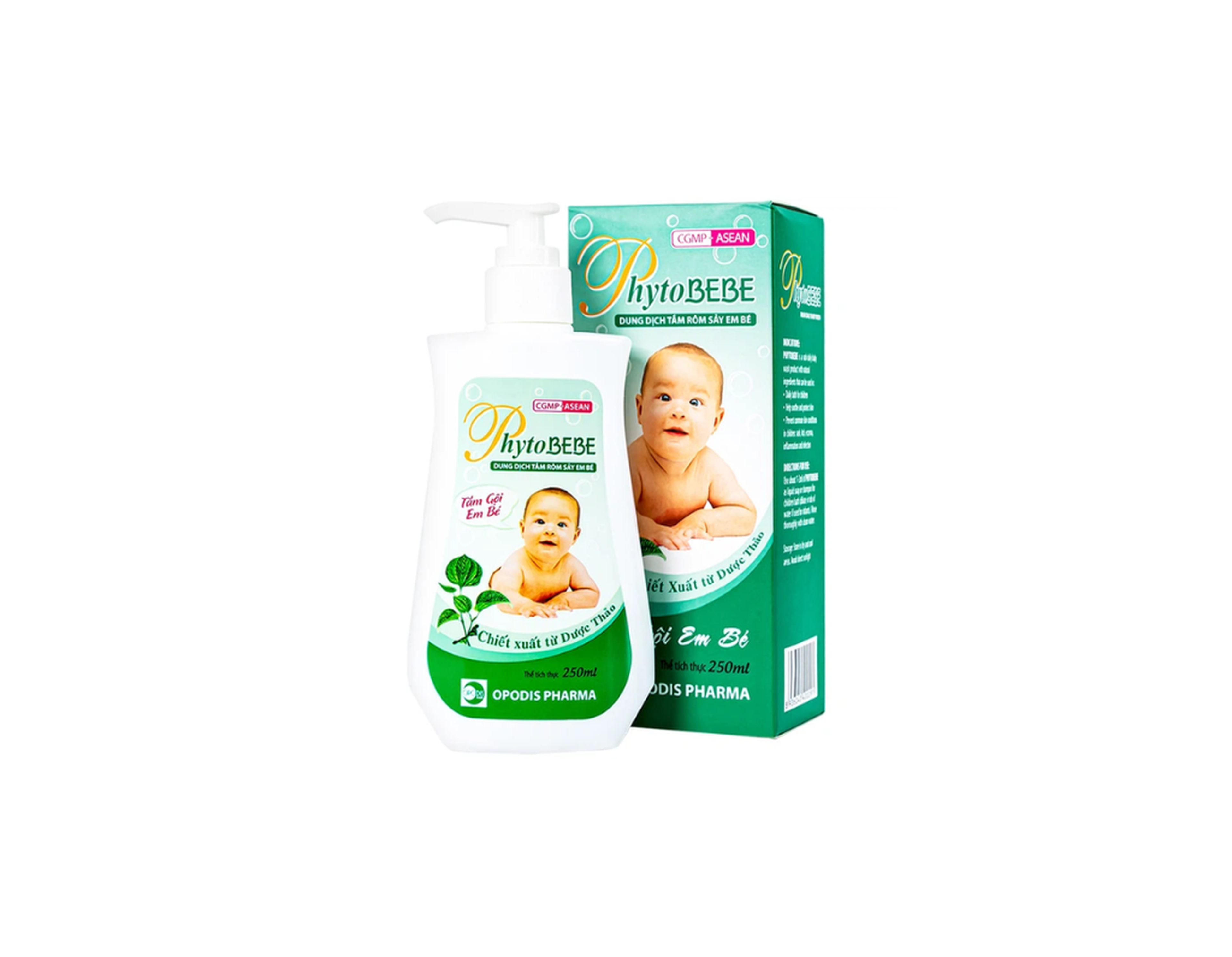 Dung dịch tắm gội PhytoBebe ngừa rôm sẩy cho em bé (chai 250ml)