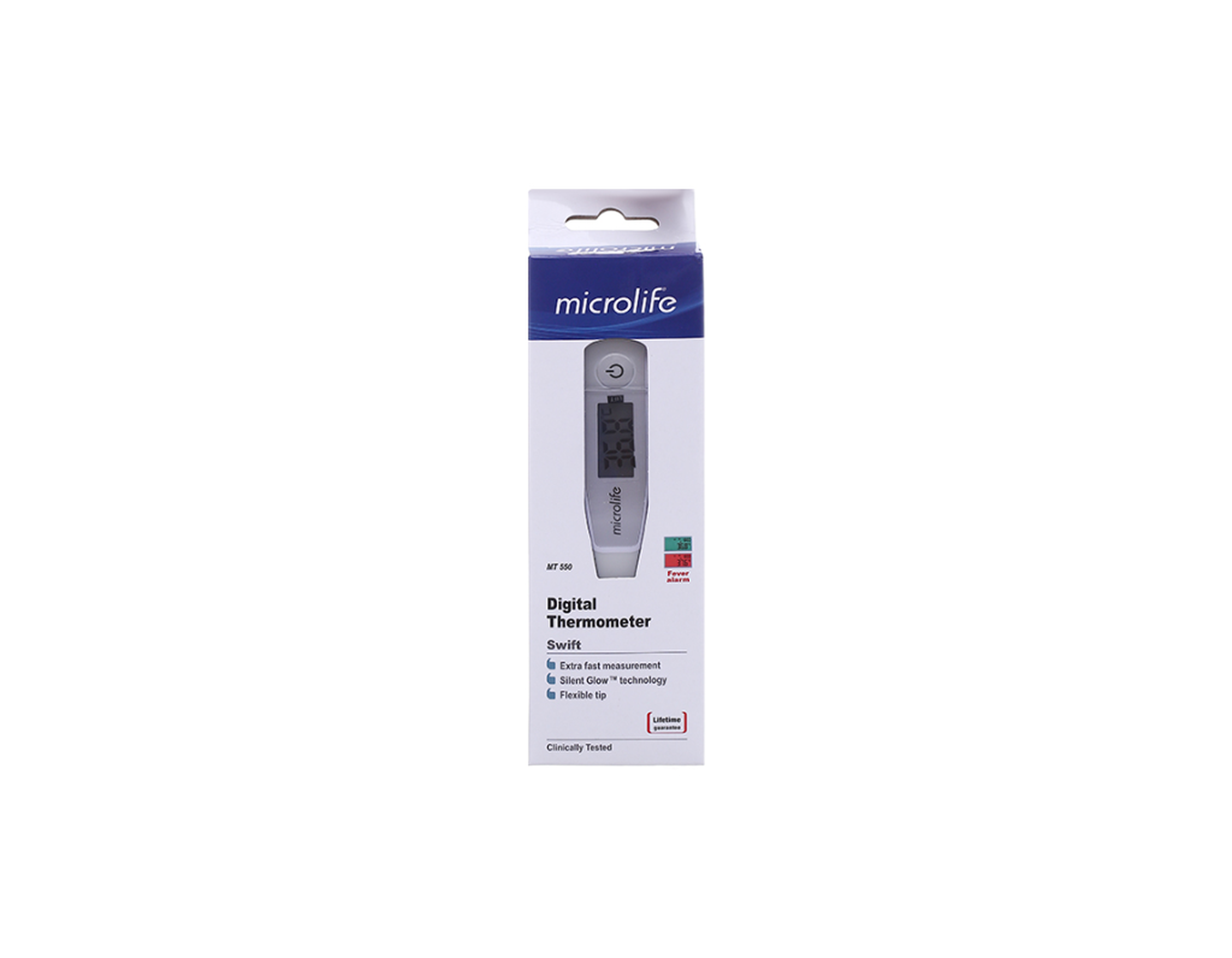 Nhiệt kế điện tử Microlife MT550 đo thân nhiệt vùng miệng, nách, hậu môn (Hộp 1 cái)