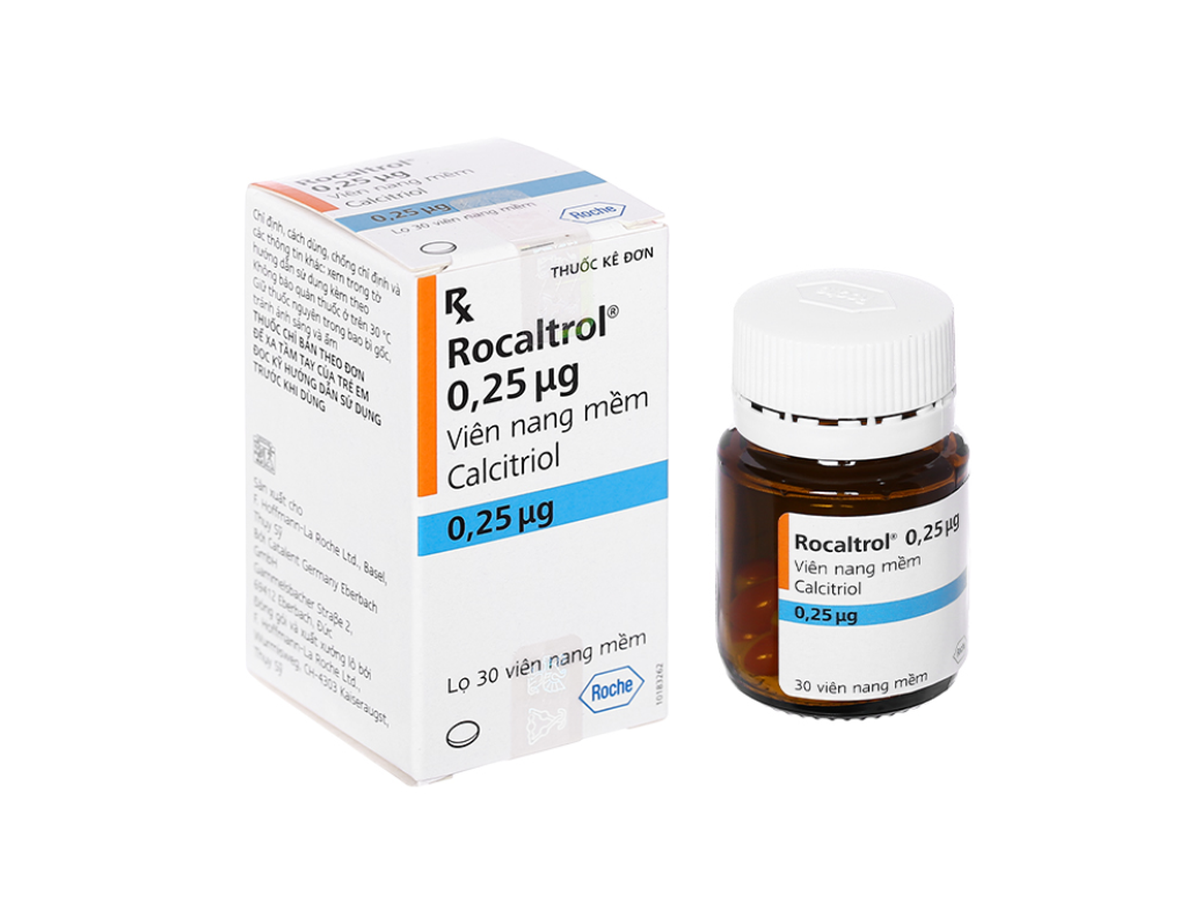 Thuốc Rocaltrol 0.25 mcg điều trị loãng xương (Hộp 30 viên)