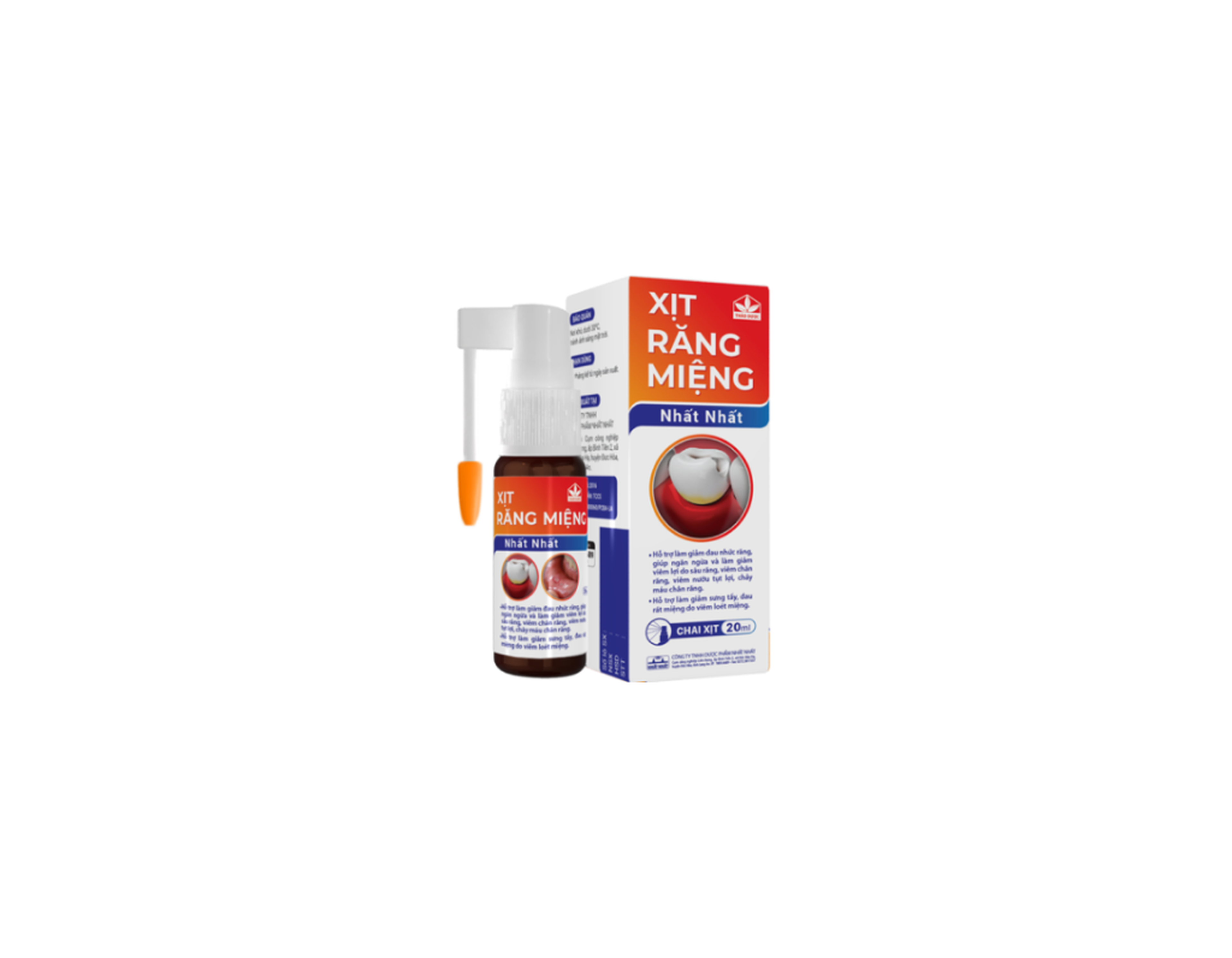Xịt răng miệng Nhất Nhất hỗ trợ làm giảm đau nhức răng miệng (chai 20ml)