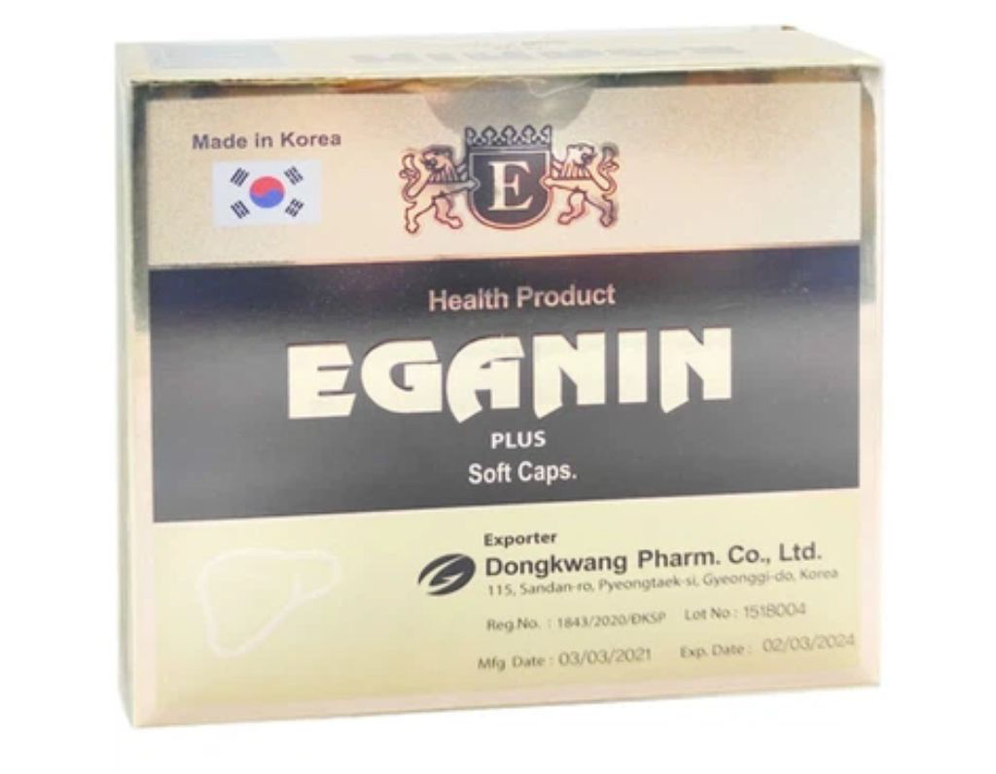 Thuốc Eganin Plus hỗ trợ giải độc và bảo vệ gan (12 vỉ * 5 viên)
