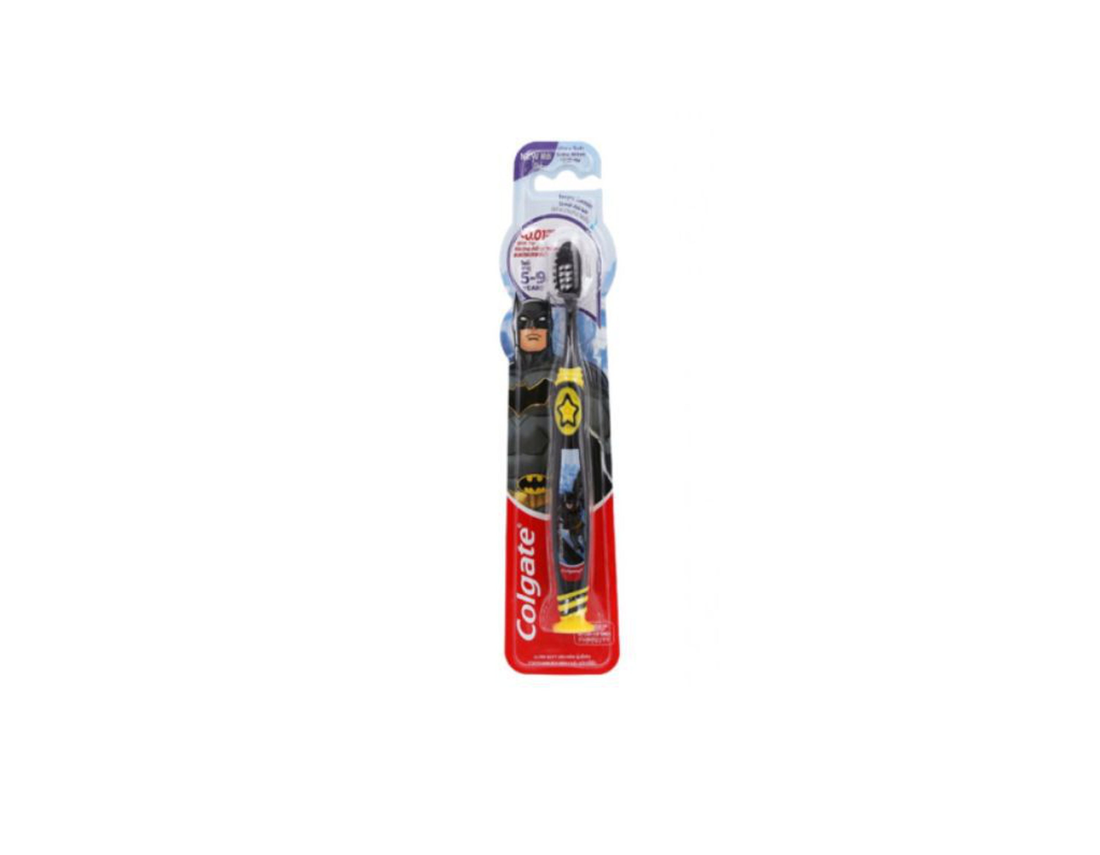 Bàn chải đánh răng Trẻ em Colgate Batman giúp bé chải răng sạch và bảo vệ răng miệng tối đa (Vỉ 1 chiếc)
