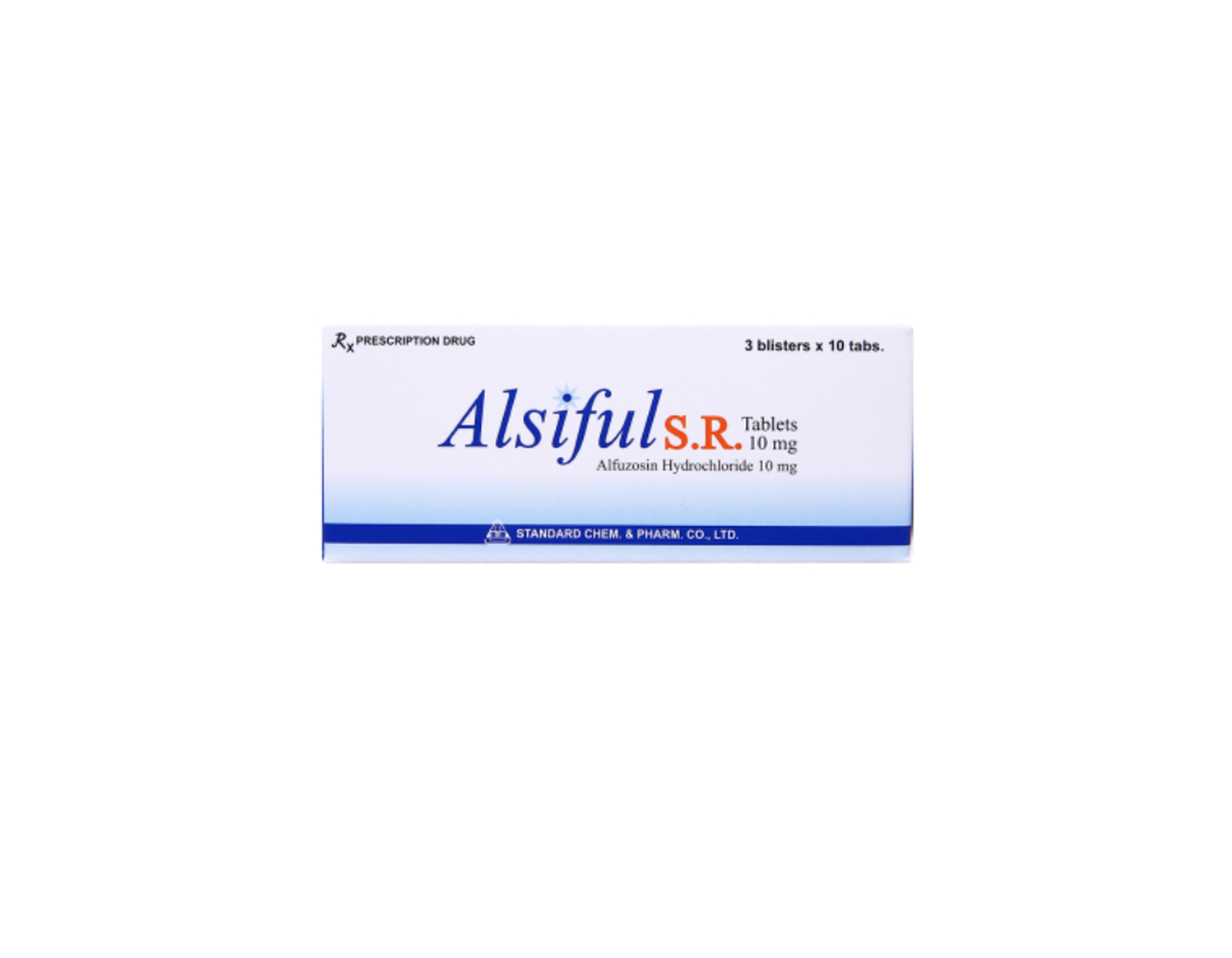 Thuốc Alsiful SR 10mg trị phì đại tuyến tiền liệt (hộp 3 vỉ x 10 viên)
