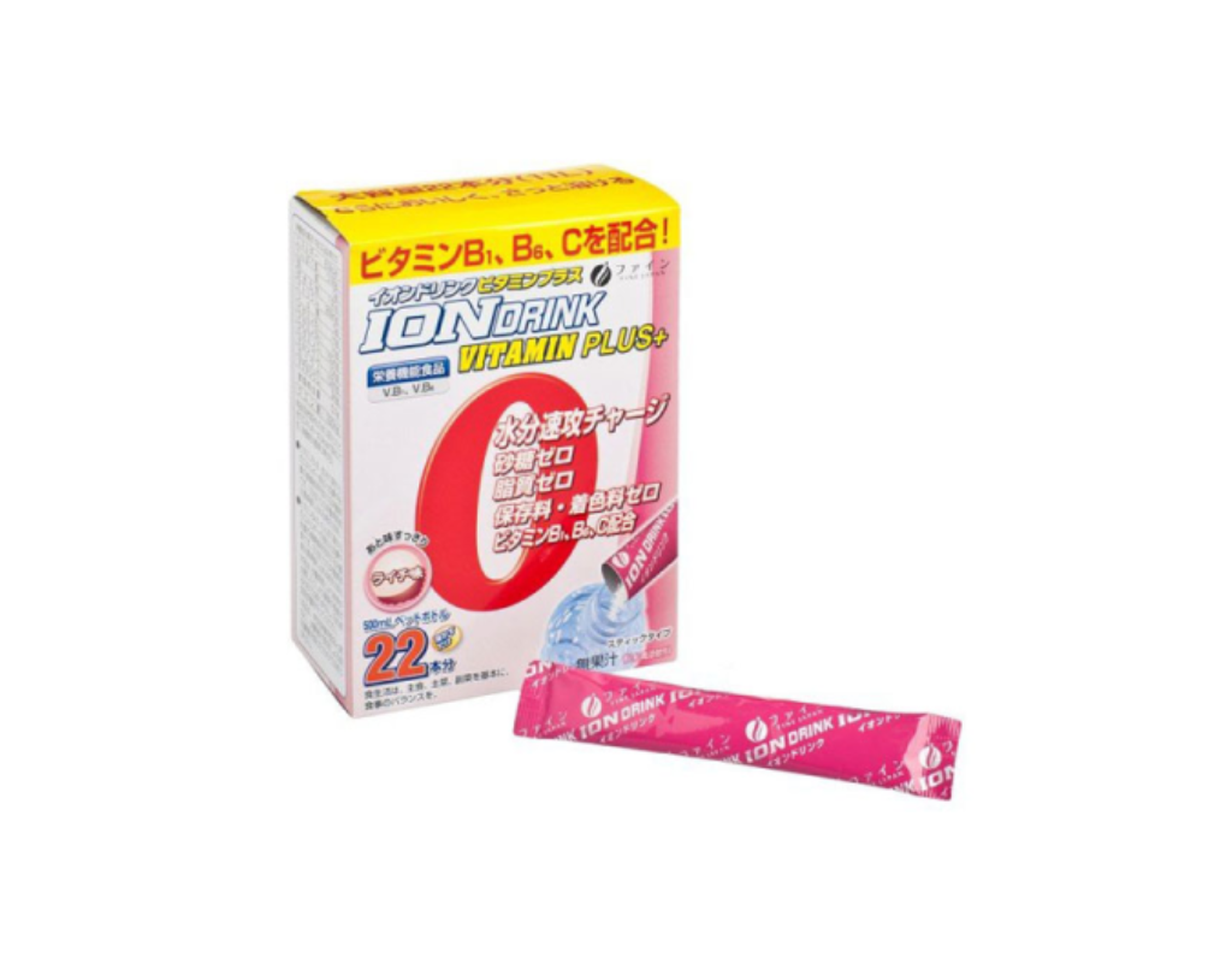 Bột pha Ion Drink Vitamin Fine Janpan Plus vị vải bổ sung vitamin bù nước, điện giải hộp 22 gói