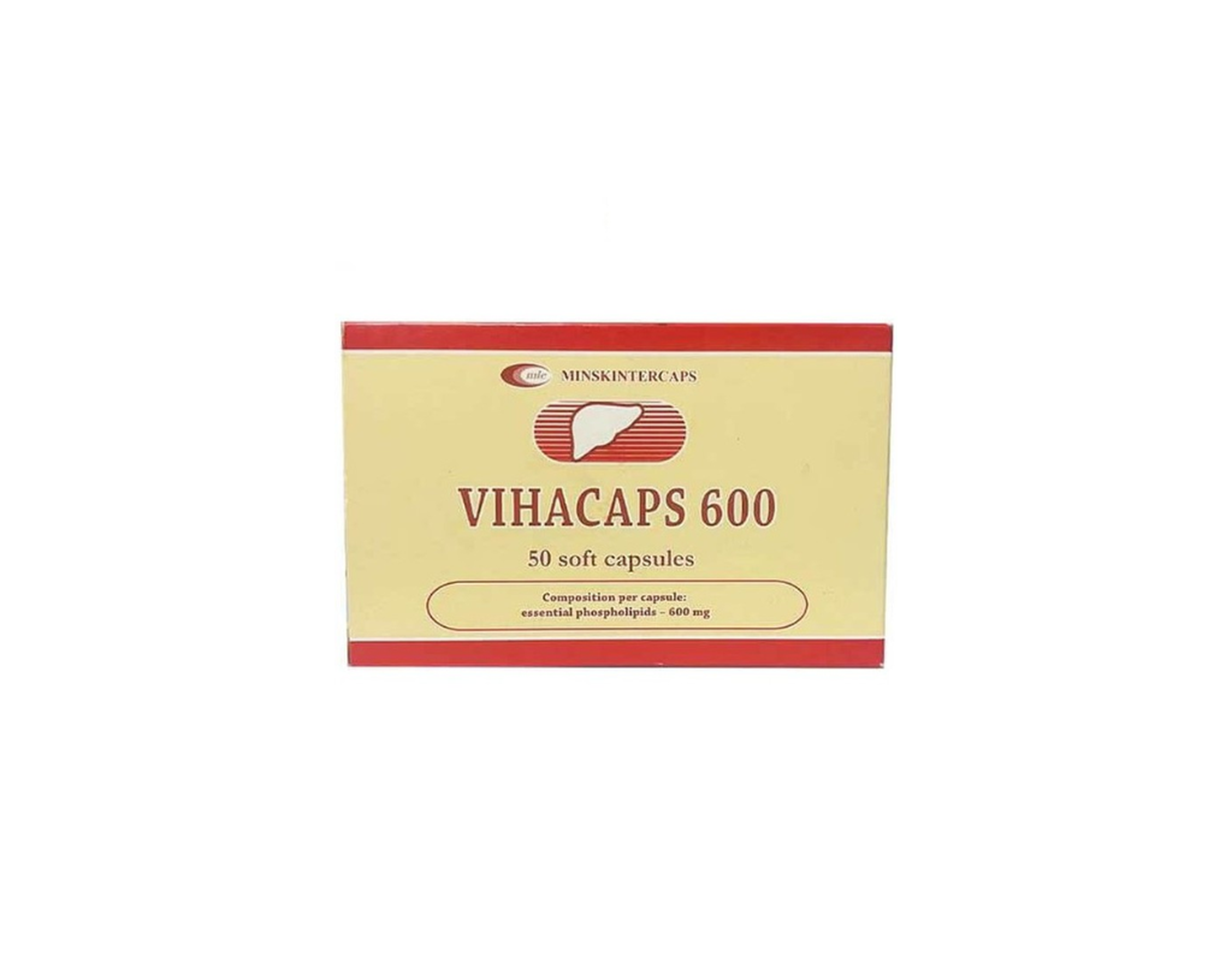 Thuốc Vihacaps 600mg hỗ trợ trị bệnh lý về gan (hộp 5 vỉ x 10 viên) 