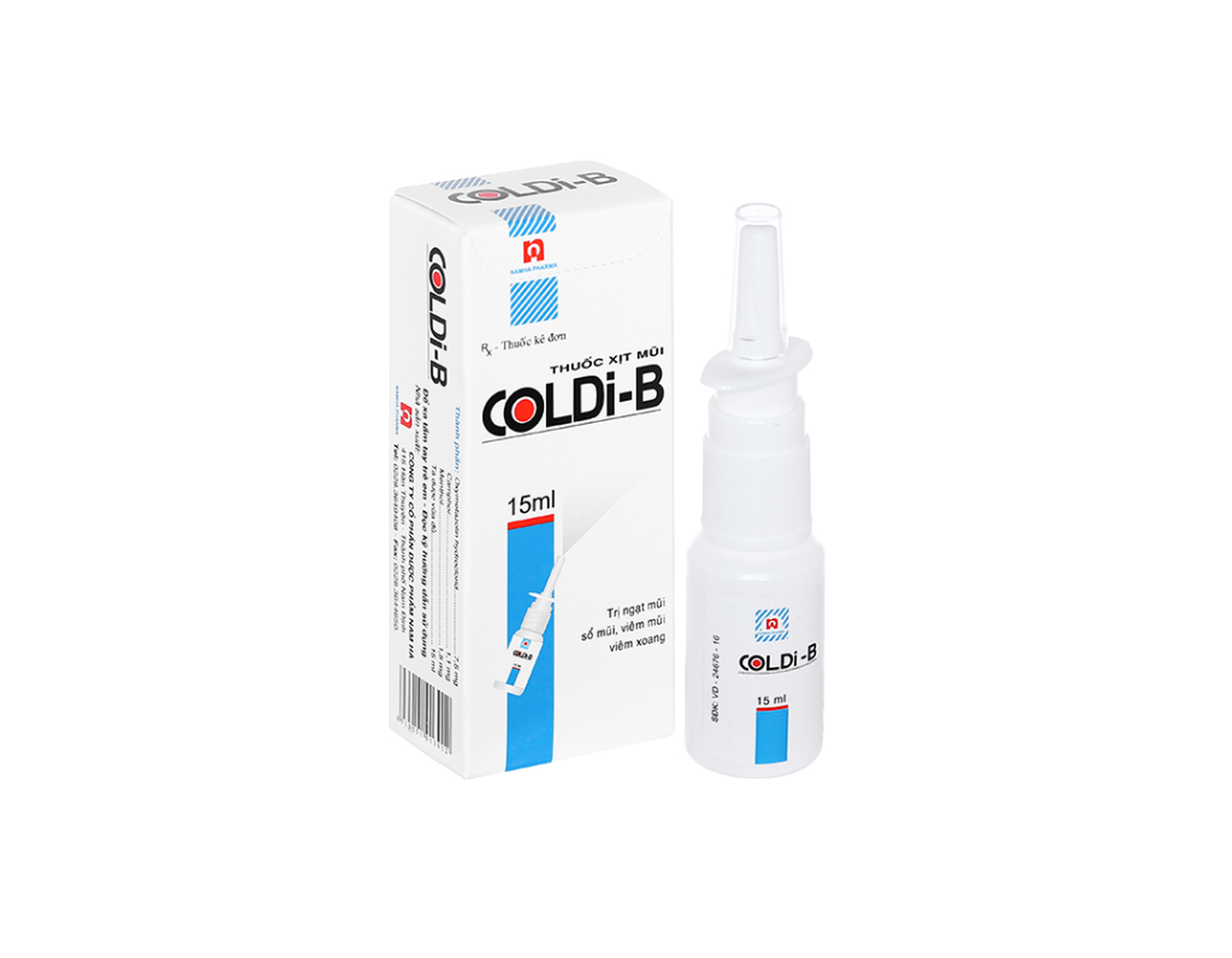 Thuốc xịt mũi Coldi-B DNH Nasal spray trị viêm xoang, viêm mũi (Chai 15ml)
