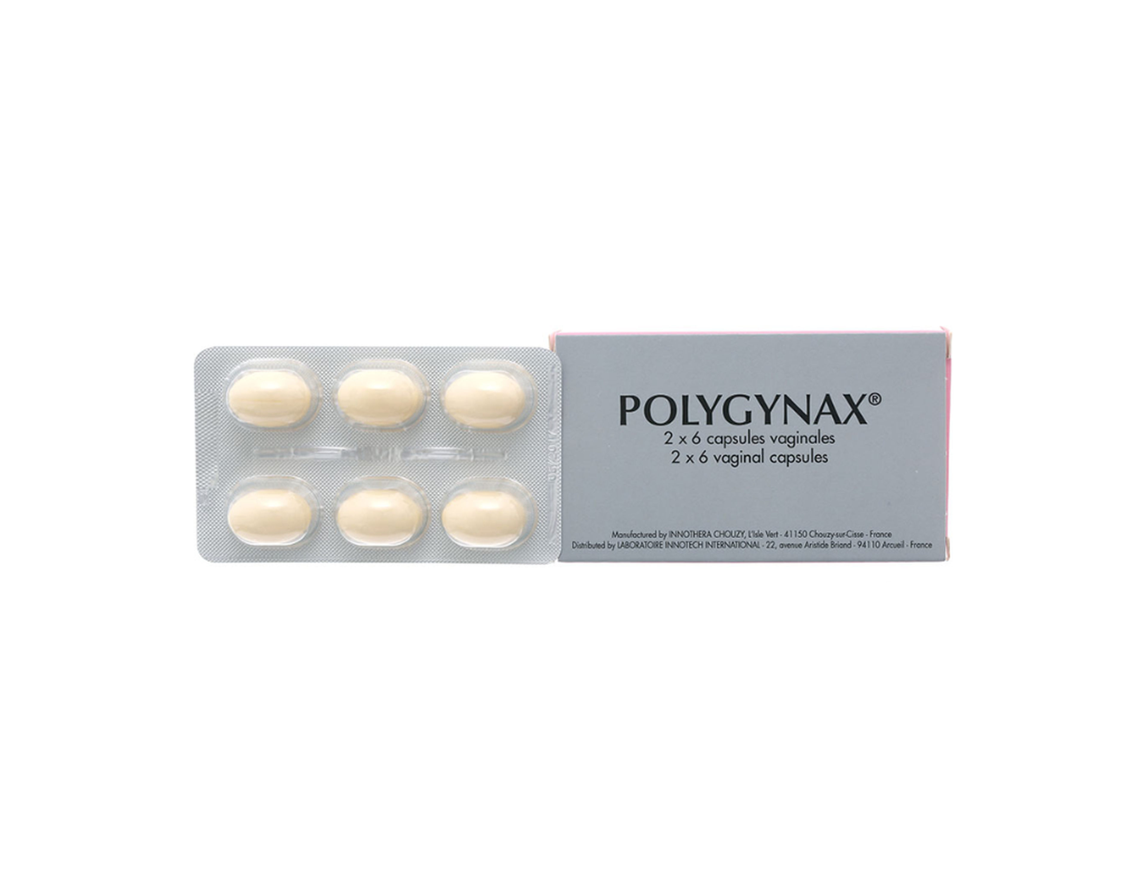 Thuốc đặt âm đạo Polygynax Sup điều trị viêm âm đạo ( hộp 2 vỉ x 6 viên)