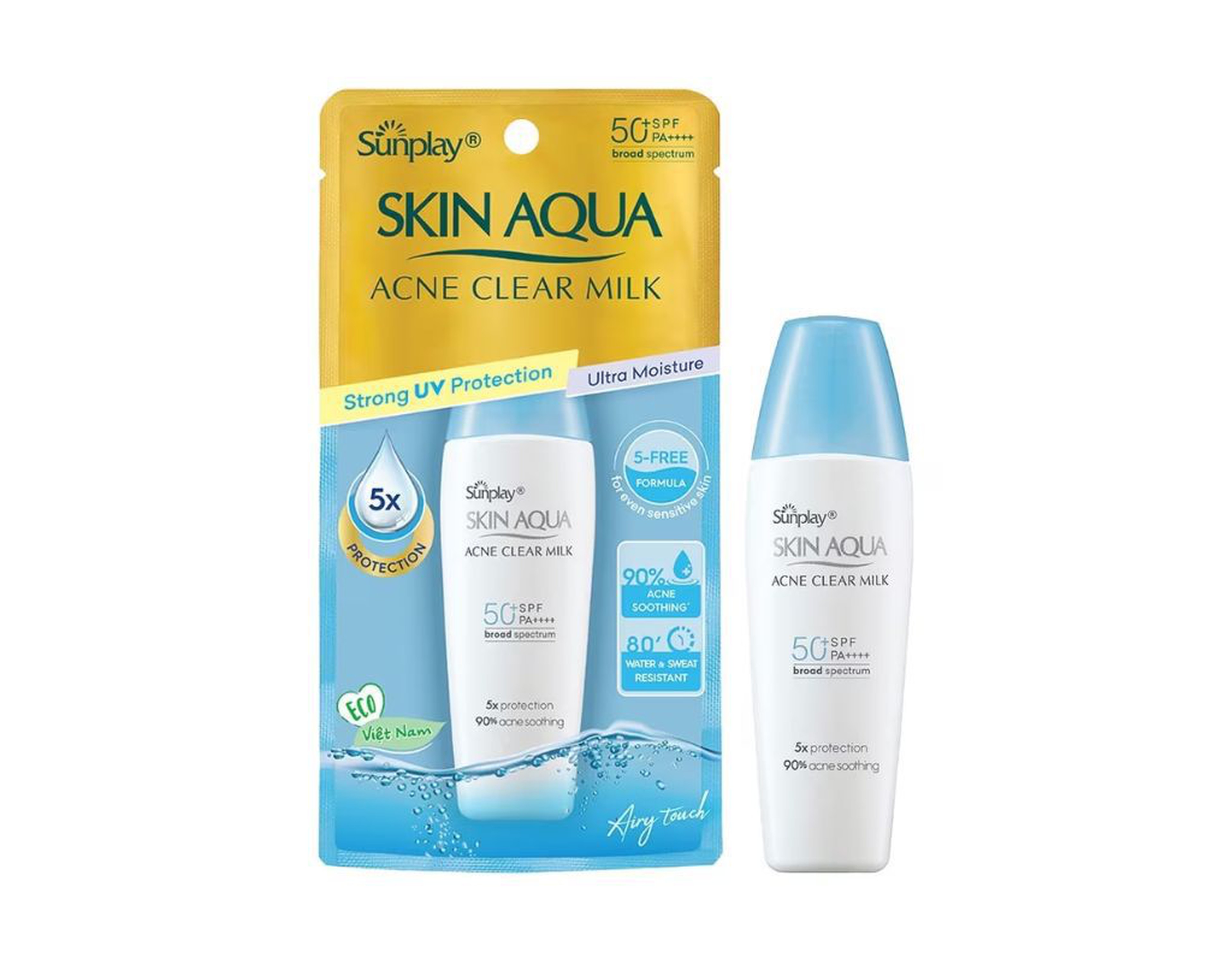 Sữa chống nắng Sunplay Skin Aqua Acne Clear Milk dưỡng da ngừa mụn (25g)