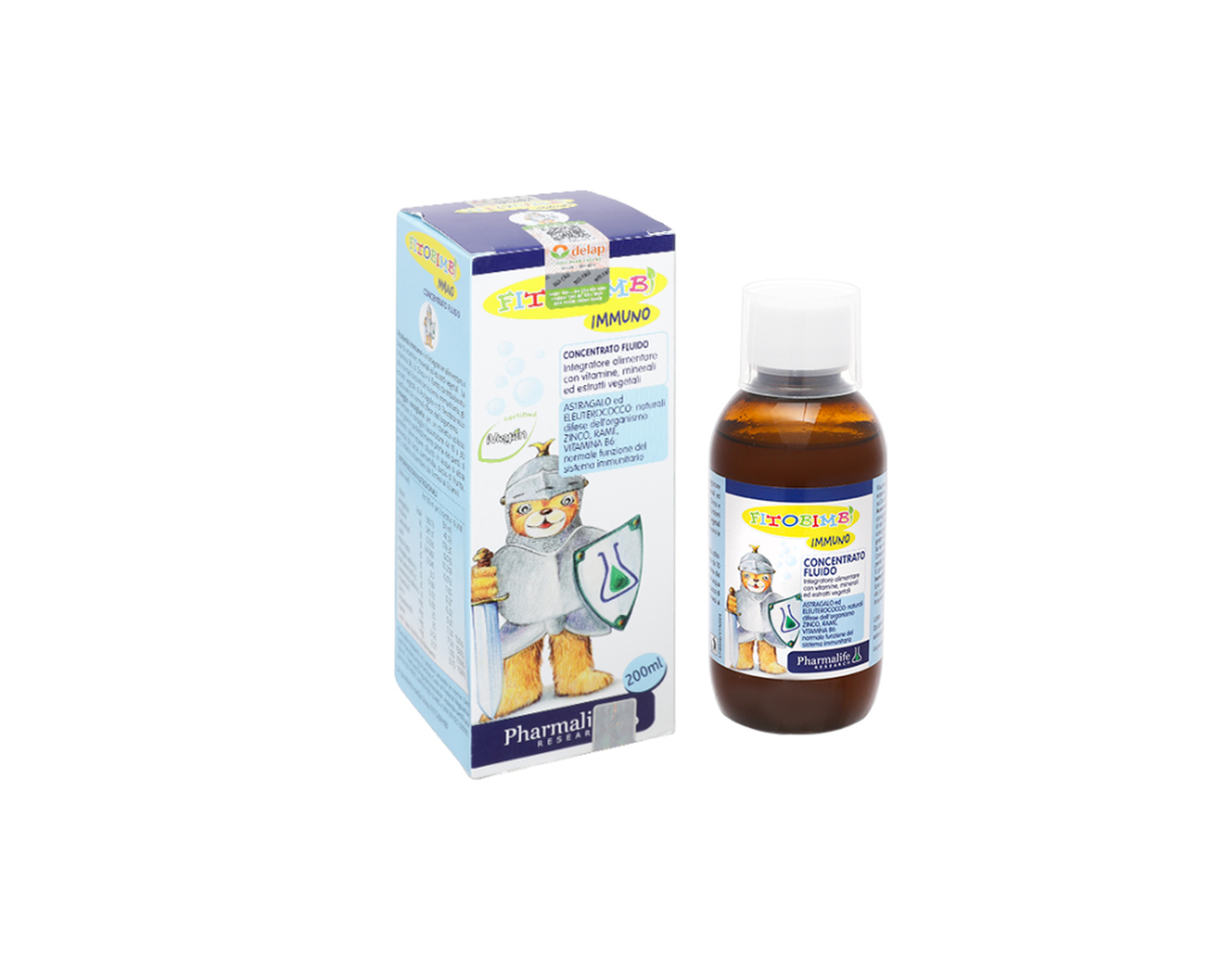 Siro Fitobimbi Immuno bổ sung vitamin, khoáng chất cho bé (Chai 200ml)