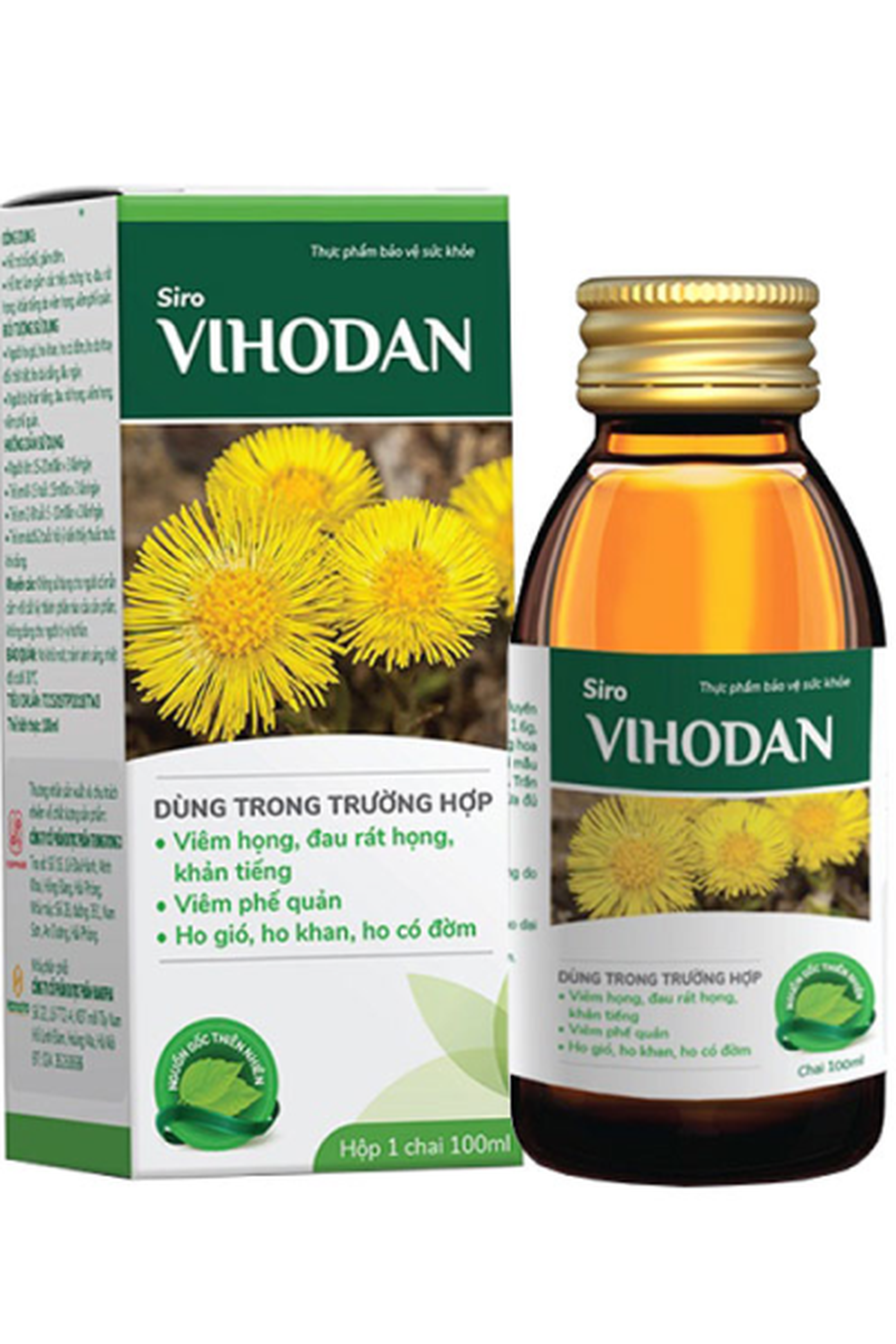 Thực phẩm bảo vệ sức khỏe Siro ho Vihodan 125ml