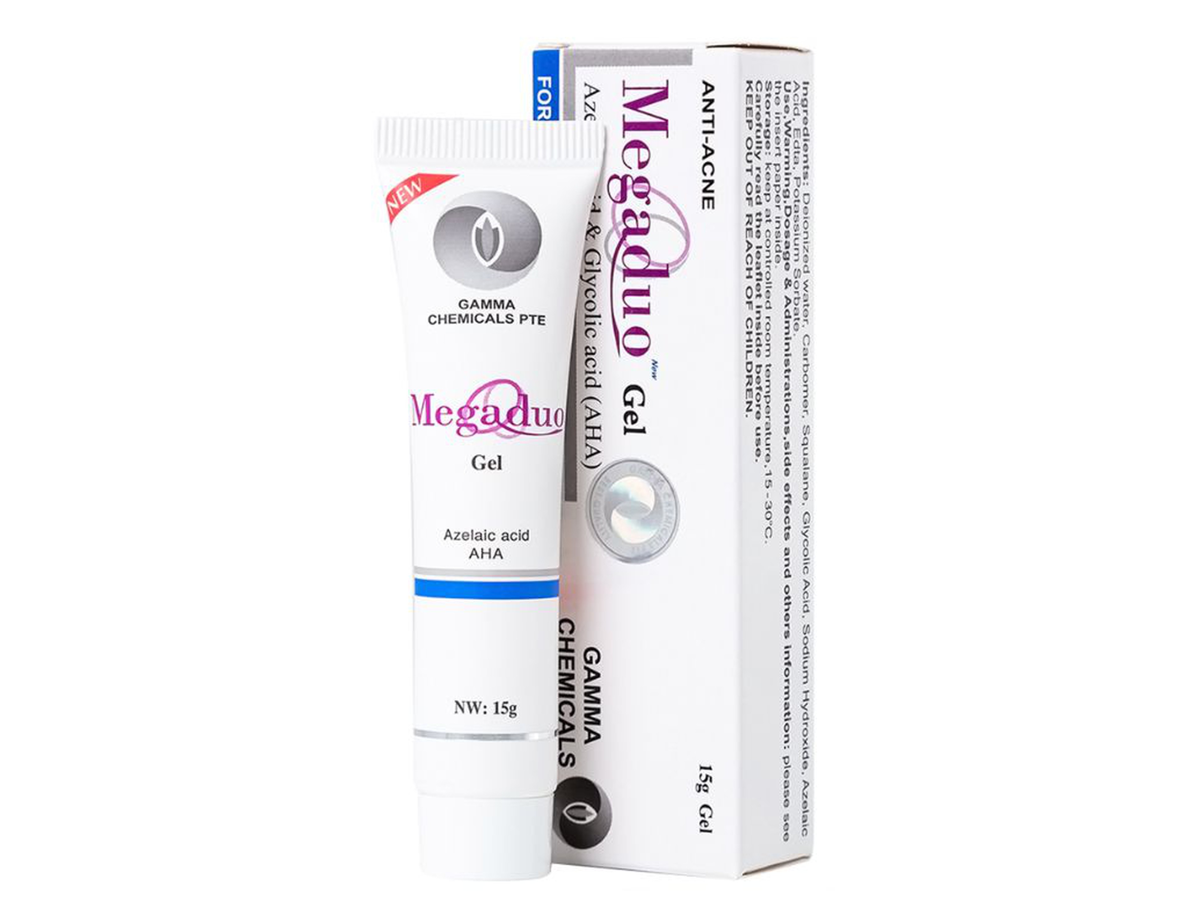 Gel dưỡng da Megaduo hỗ trợ ngừa mụn trứng cá, ngừa thâm, dưỡng da (tuýp 15g)