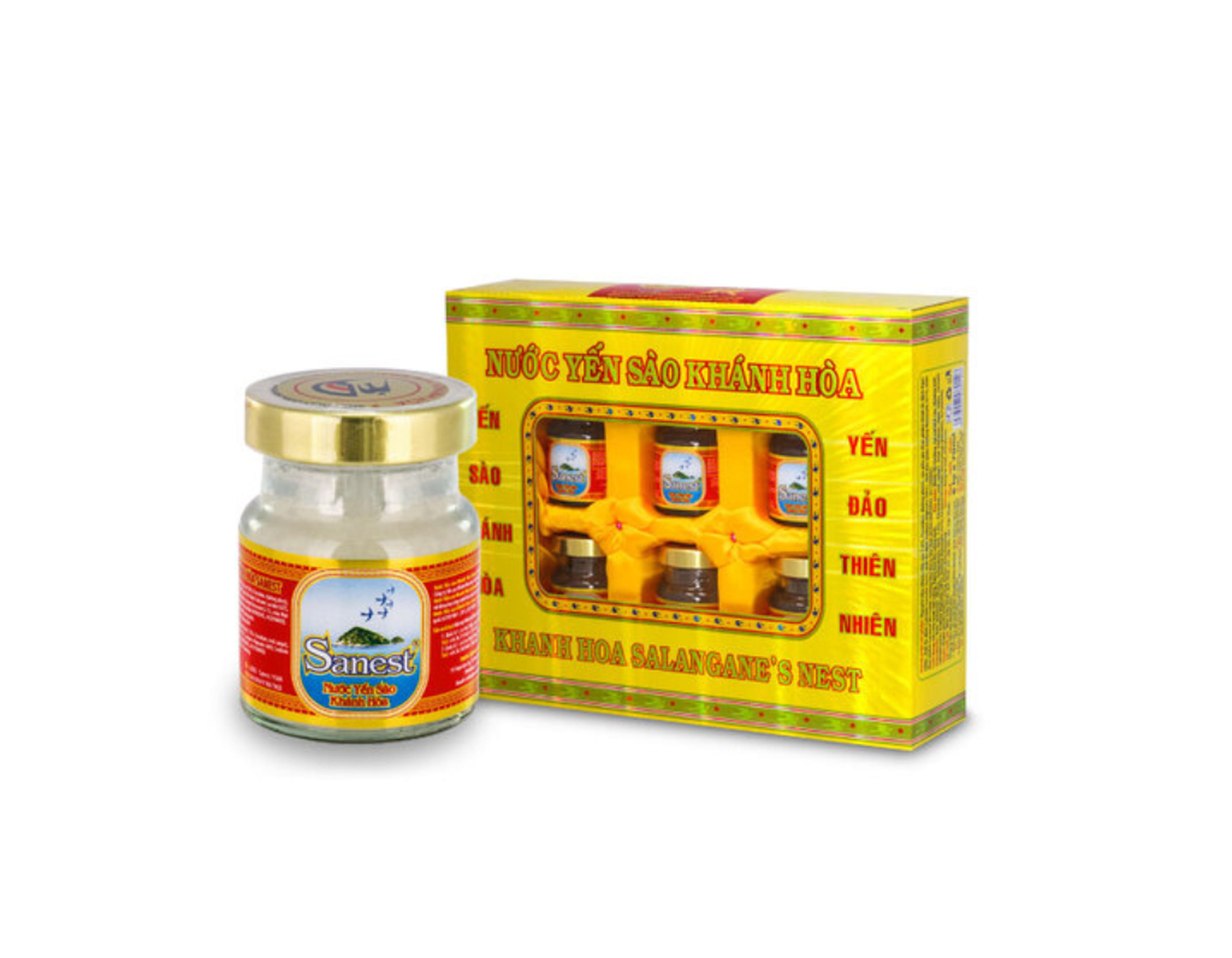 Nước yến sào Sanest Khánh Hoà hỗ trợ tăng sức đề kháng cho cơ thể (6 hũ x 70ml)