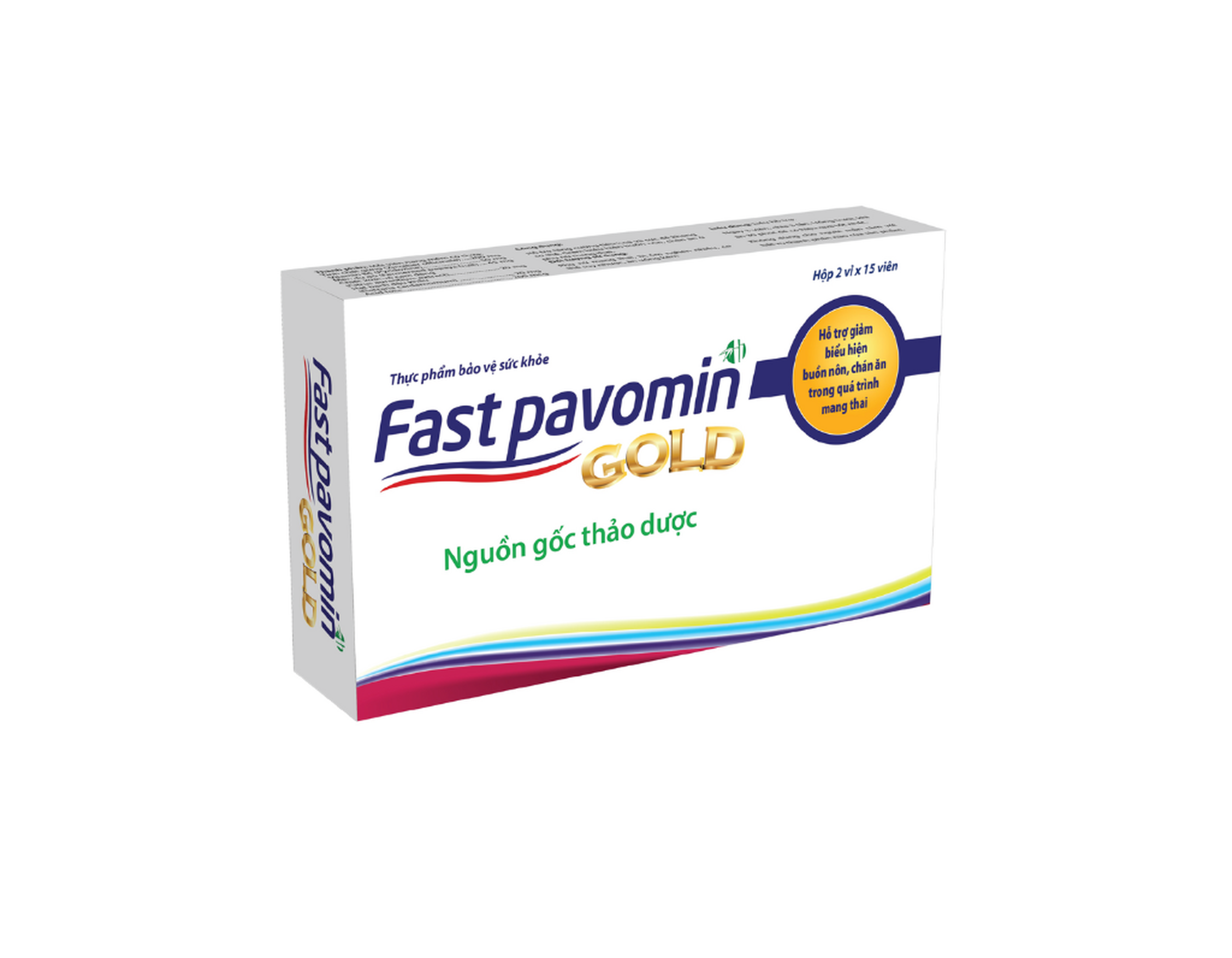 Viên uống Fast Pavomin Gold giảm ốm nghén cho phụ nữ mang thai (Hộp 30 viên)