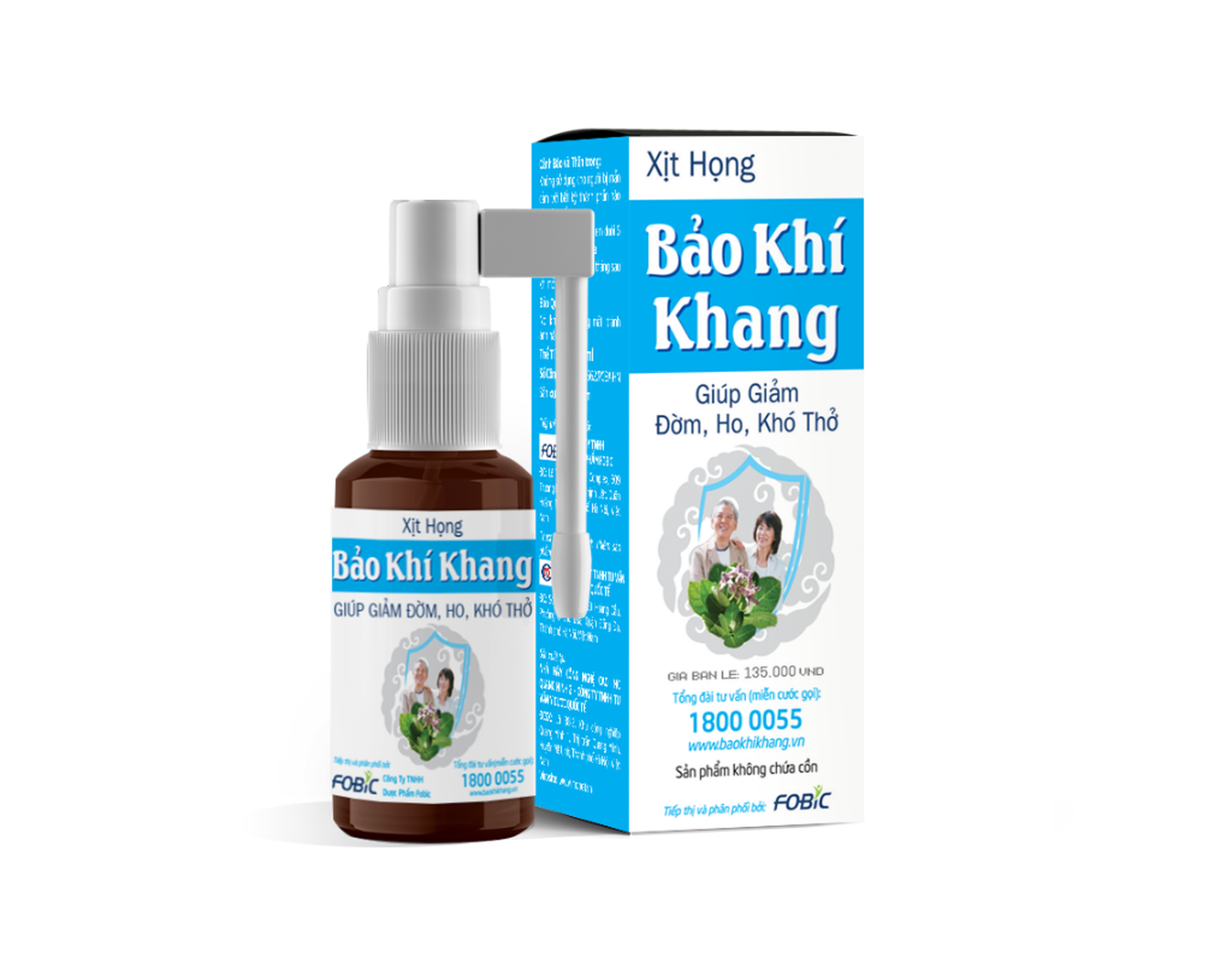 Xịt Họng Bảo Khí Khang giảm đờm, ho, khó thở (30ml)