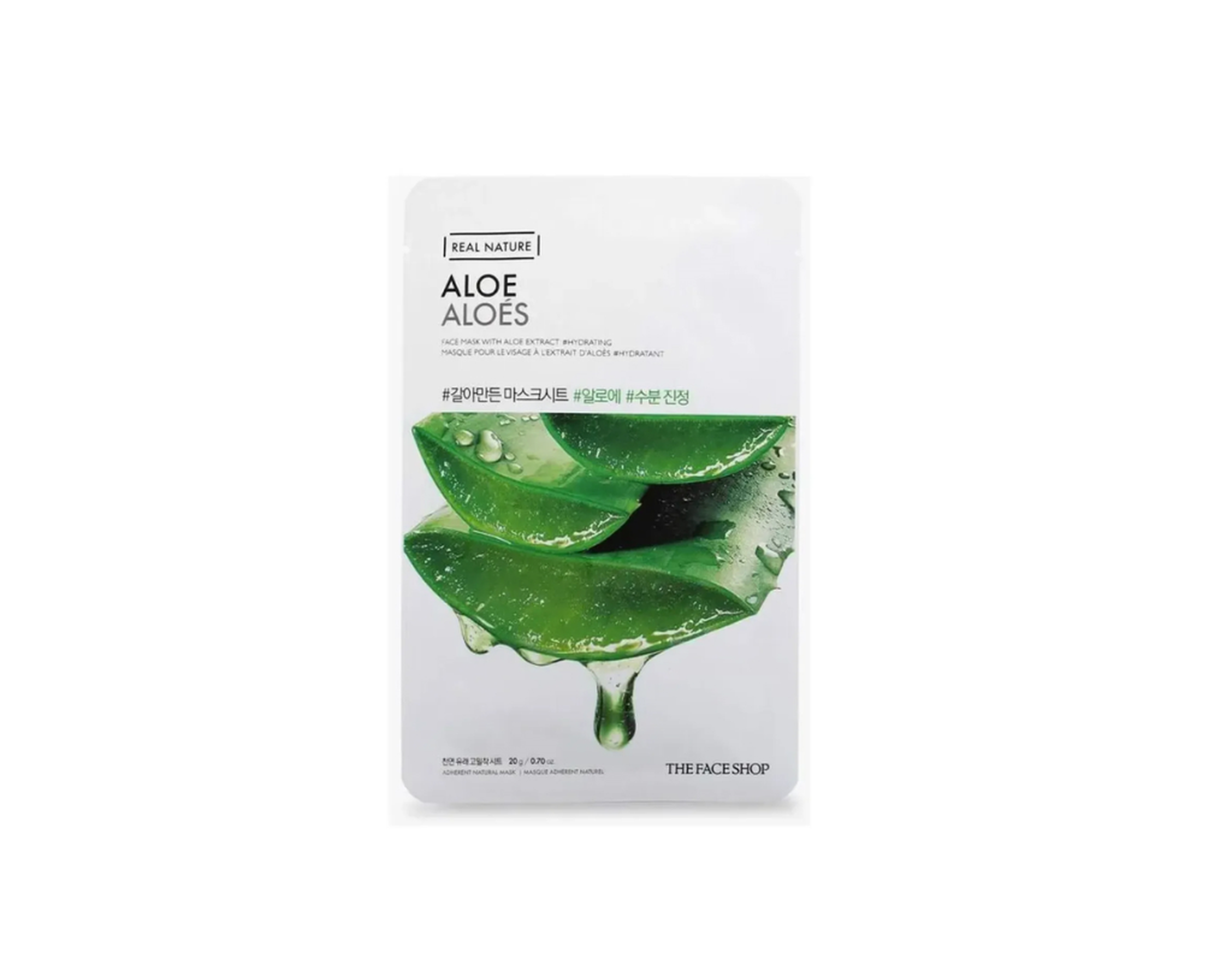 Mặt nạ dưỡng da Nature Republic Real Nature Aloe cung cấp dưỡng chất cô đặc cho da (gói)
