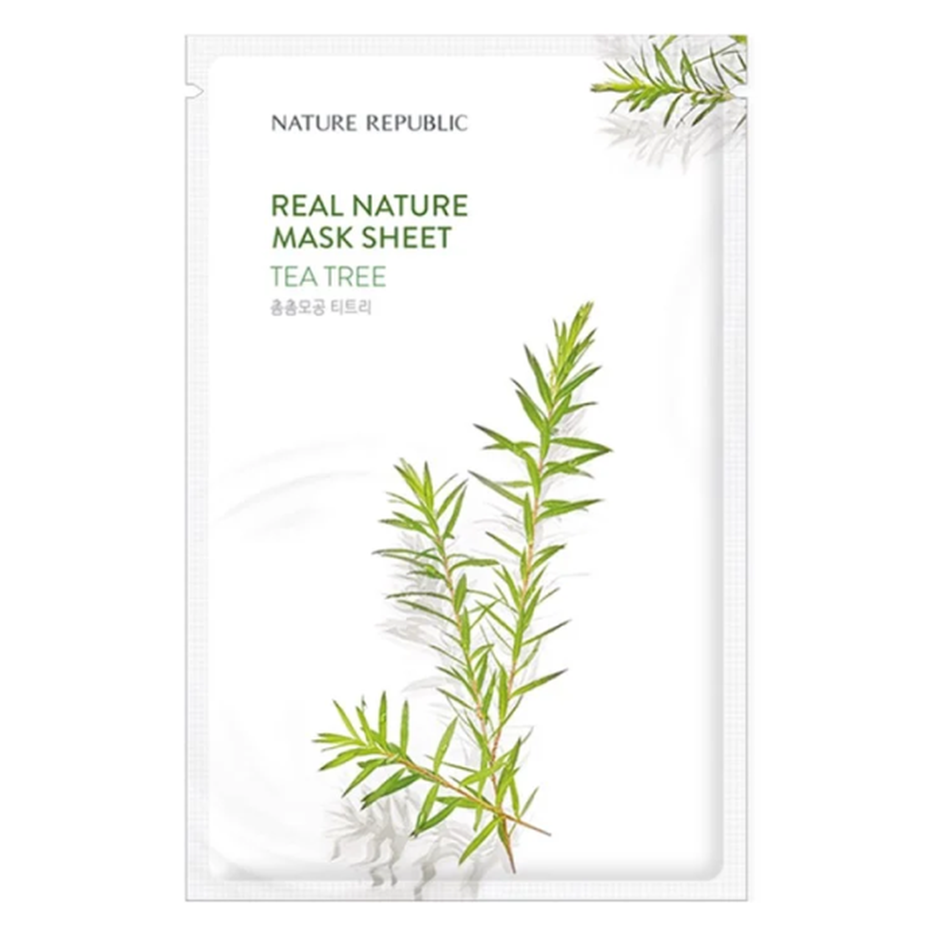 Mặt nạ dưỡng da Nature Republic Real Nature Tea Tree làm dịu da nhạy cảm, kiểm soát bã nhờn (túi)