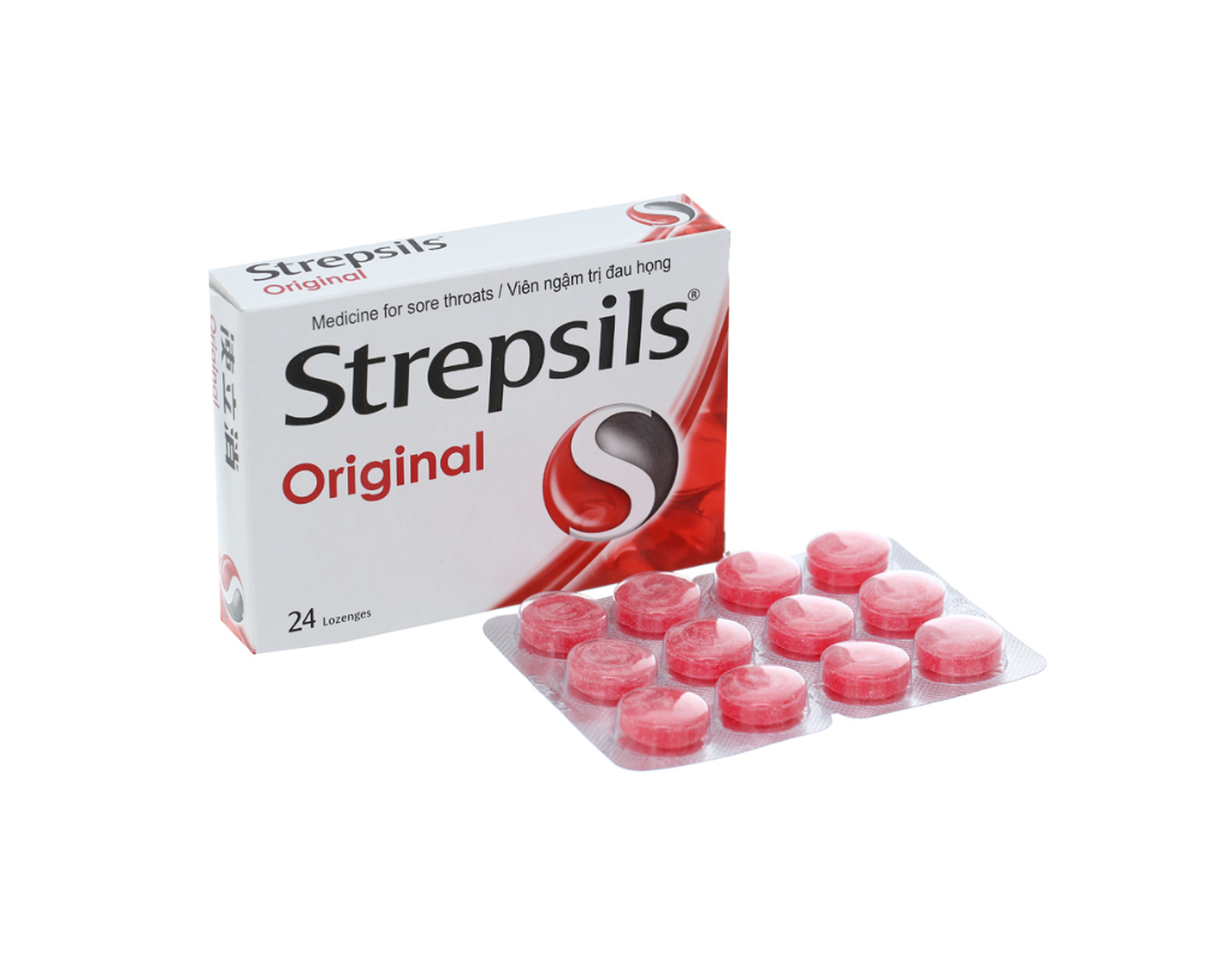 Viên ngậm Strepsils Original Lz kháng khuẩn, giảm đau họng ( hộp 2 vỉ x 12 viên)