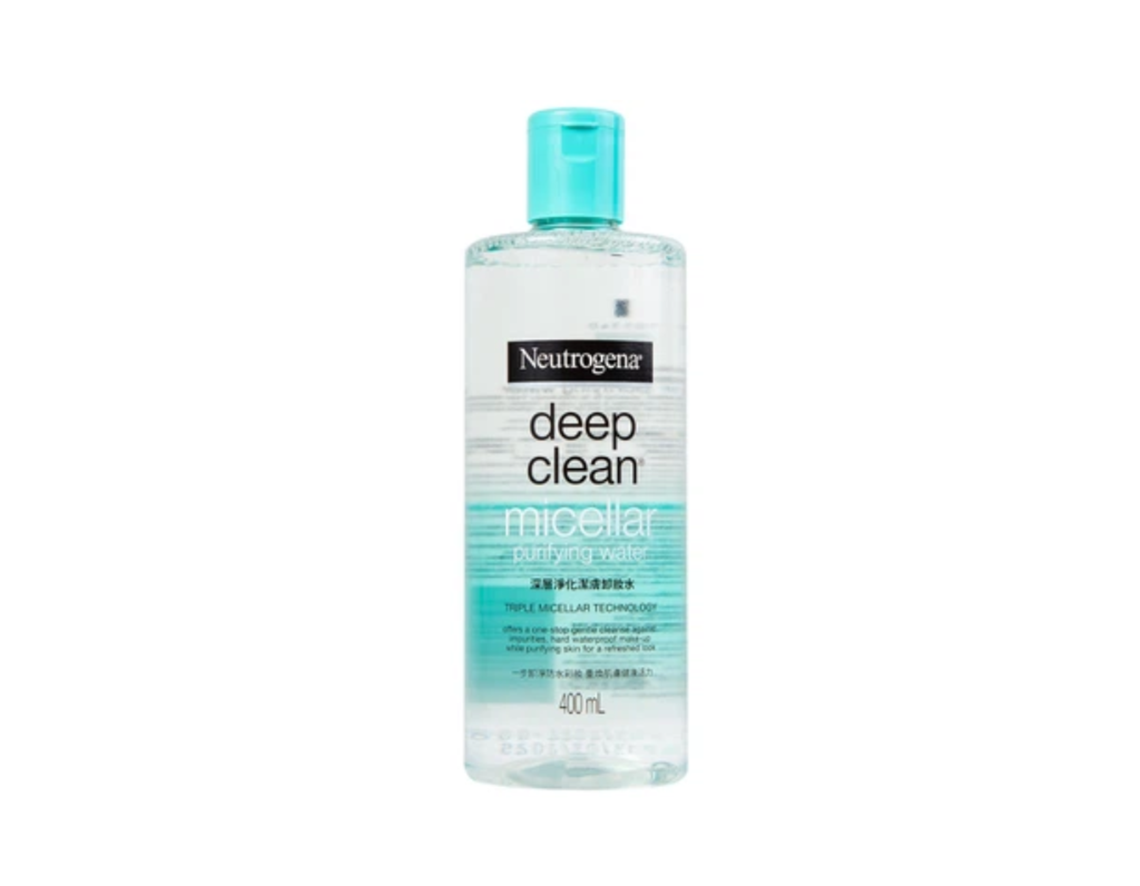 Nước tẩy trang Neutrogena Deep Clean Micellar Purifying Water Johnson & Johnson làm sạch vượt trội (chai 400 ml)