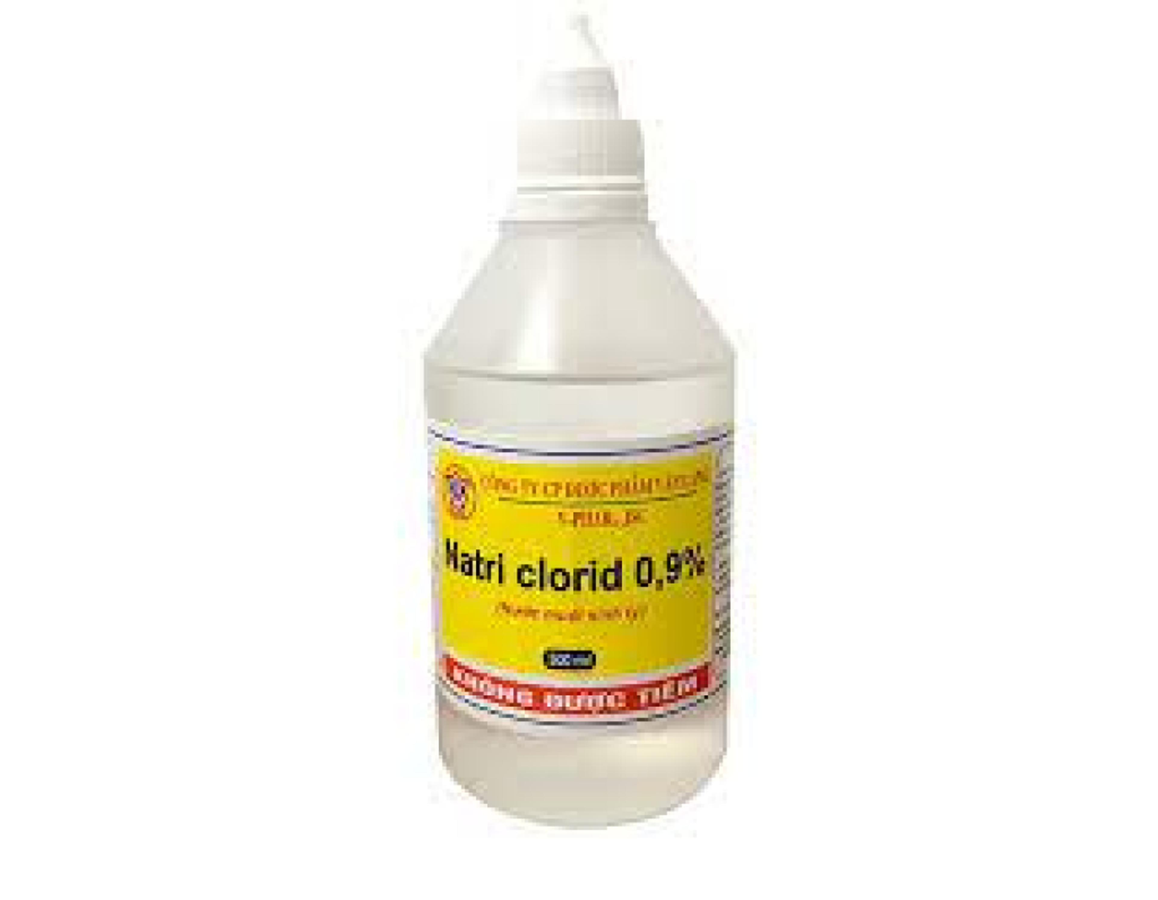 Nước muối Natri Clorid 0,9%  Văn Lang hỗ trợ rửa vết thương, súc miệng (500ml)