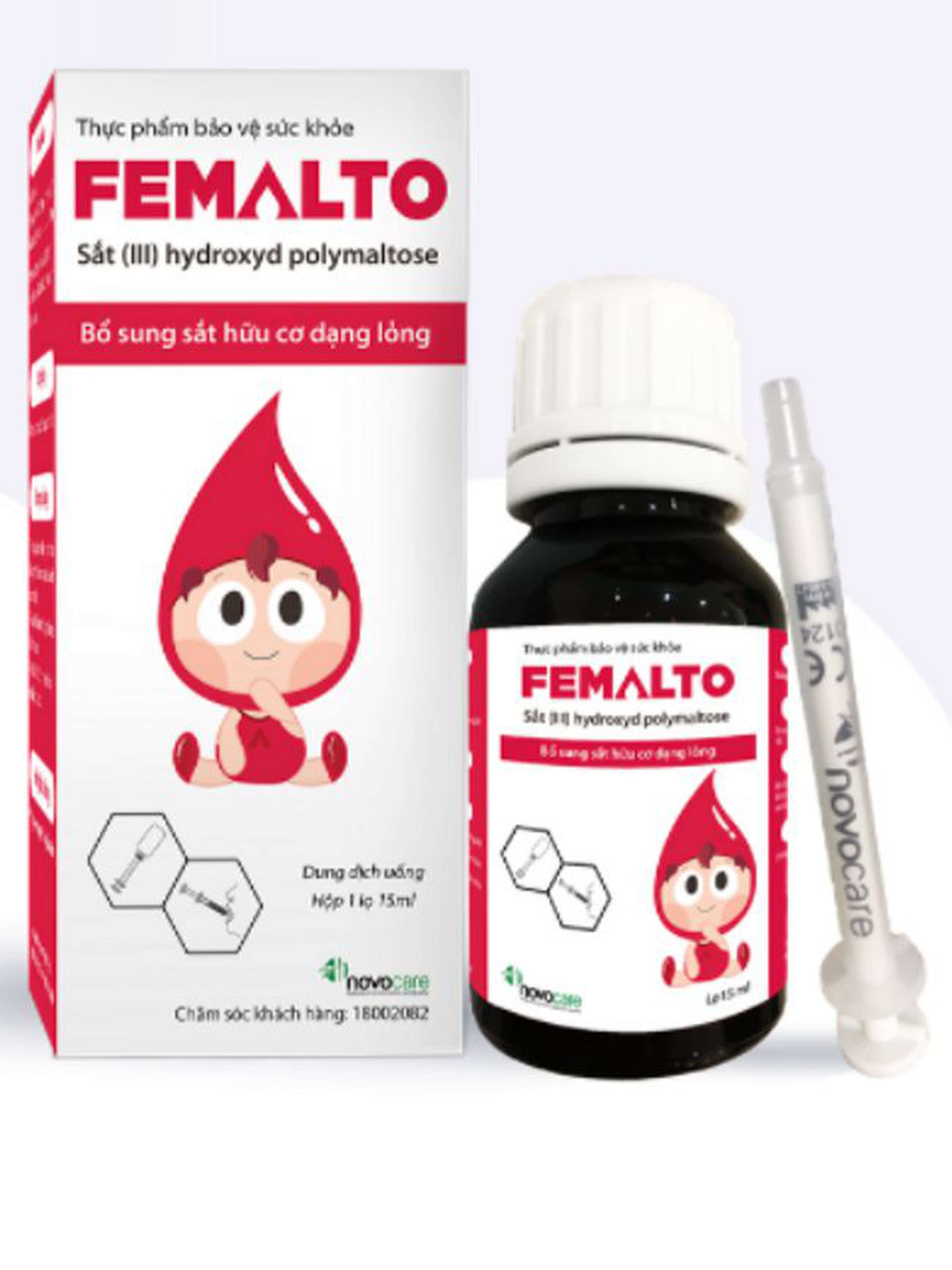 Dung dịch Femalto Drops bổ sung sắt hữu cơ (lọ 30 ml)