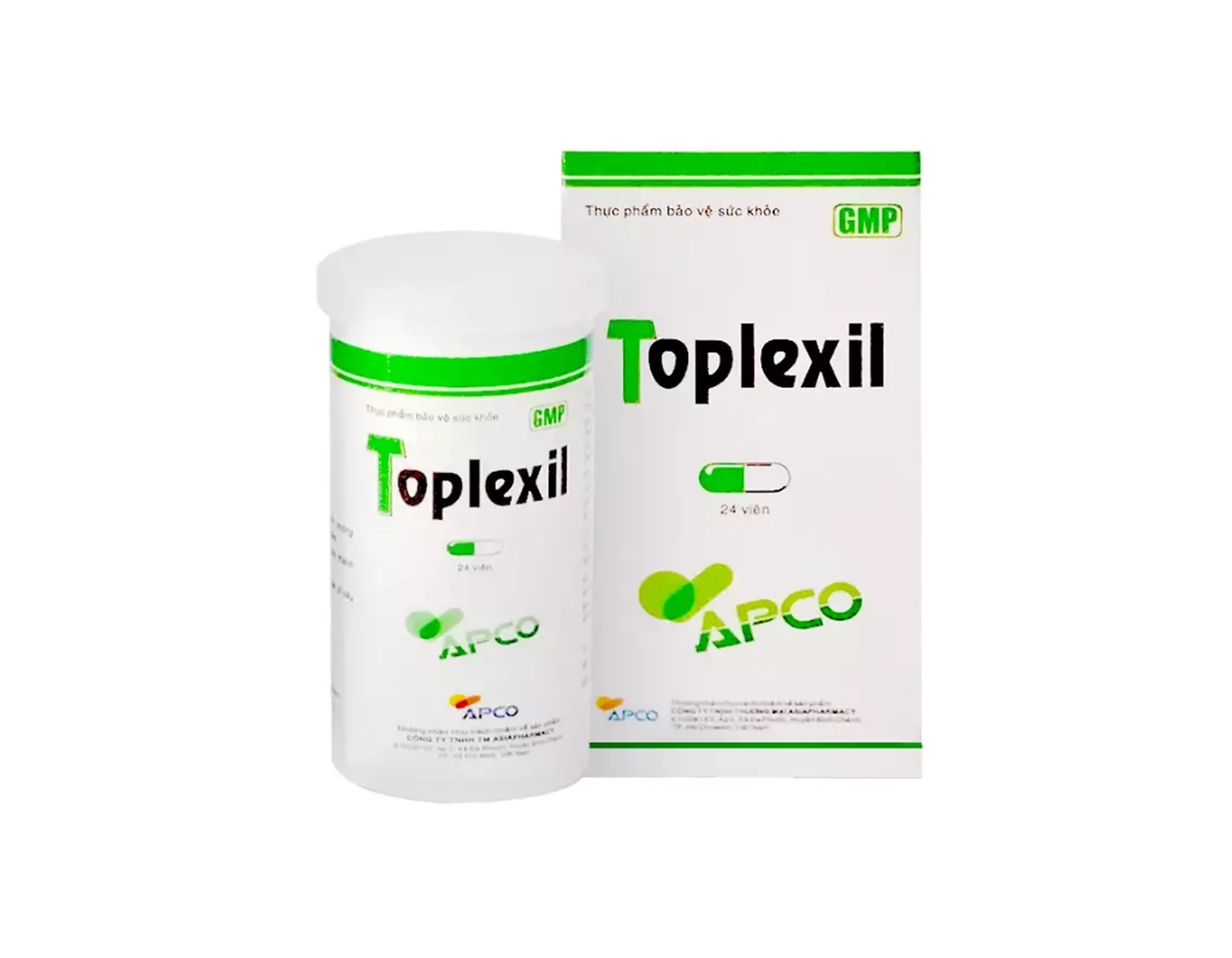 Toplexil Cap Apco giảm ho long đờm (Lọ 24 viên)