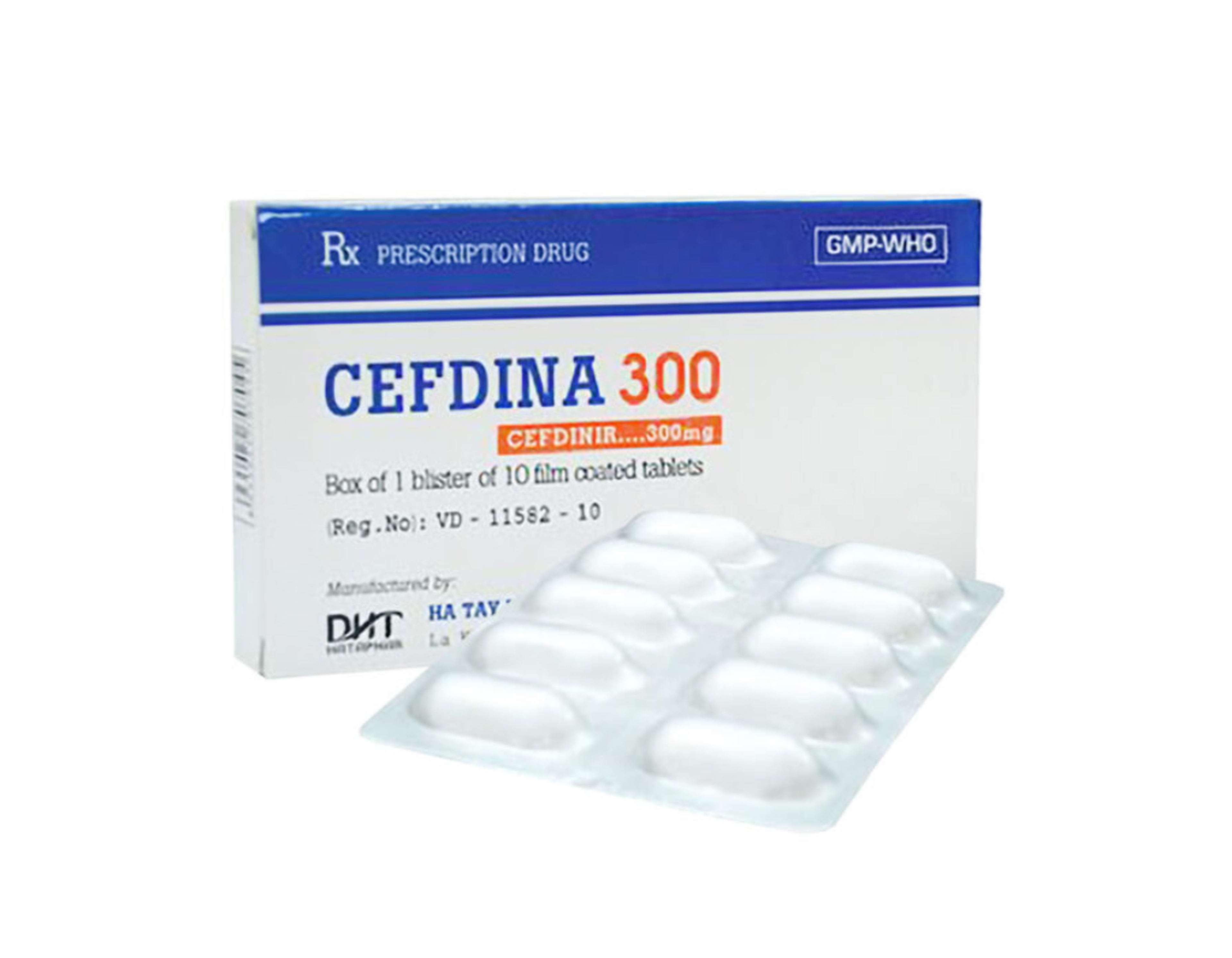 Thuốc Cefdina 300mg điều trị nhiễm khuẩn (Hộp 3 vỉ x 10 viên)