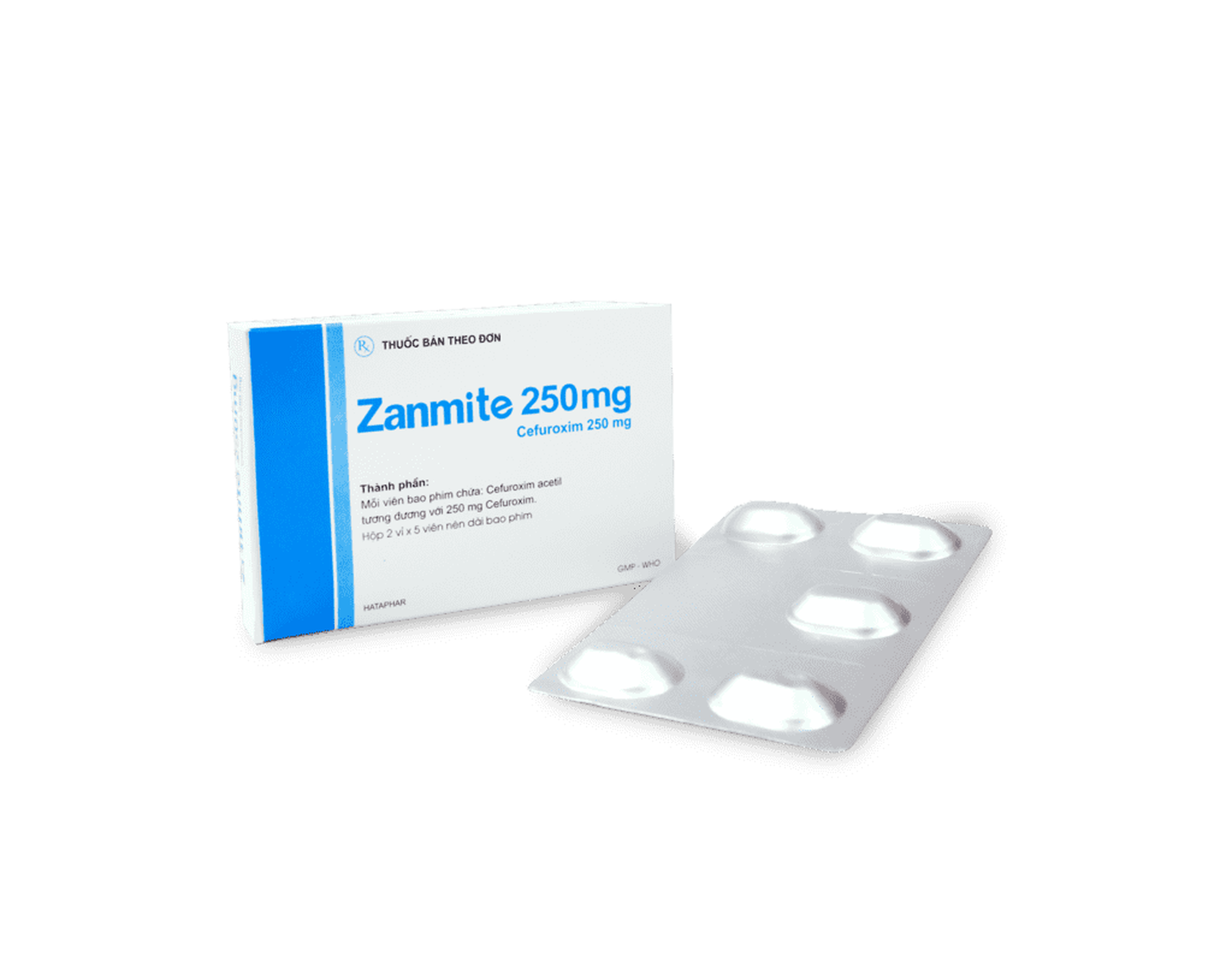 Thuốc Zanmite 250mg điều trị nhiễm khuẩn (Hộp 2 vỉ x 10 viên)