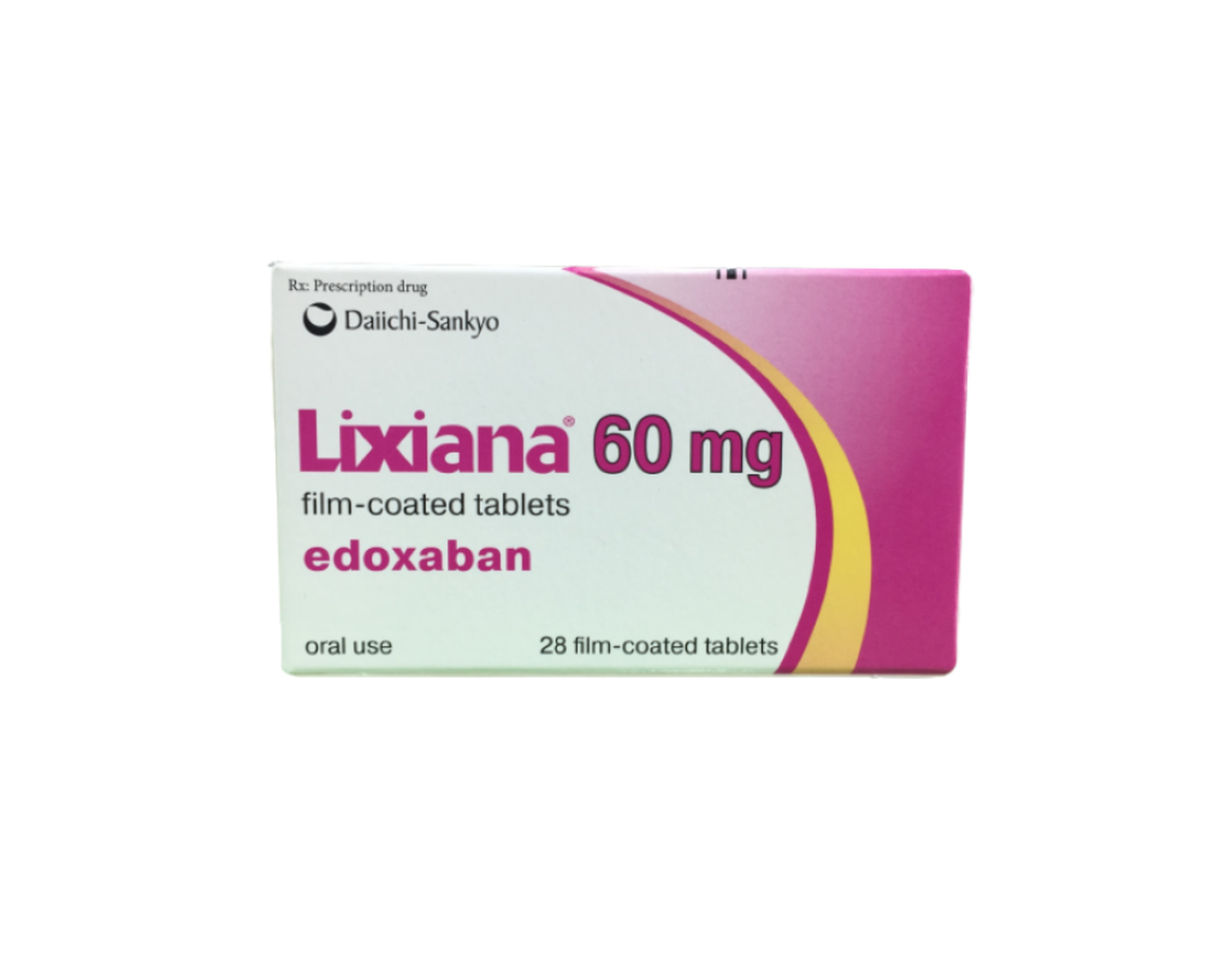 Thuốc Lixiana 60mg chống đông máu, phòng ngừa đột quỵ và thuyên tắc mạch máu (Hộp 2 vỉ x 14 viên)