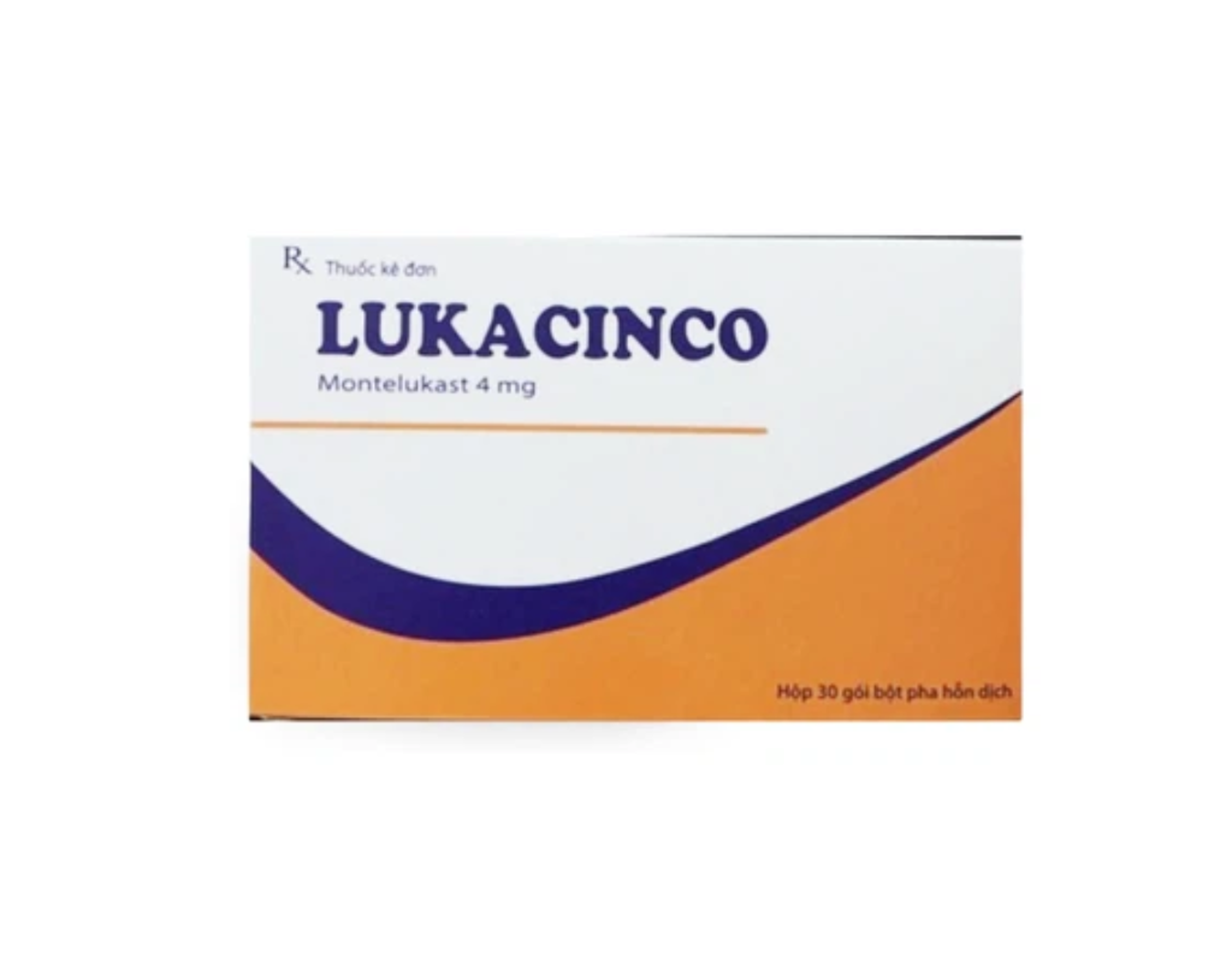 Thuốc Lukacinco 4mg điều trị hen suyễn mãn tính (Hộp 30 gói)