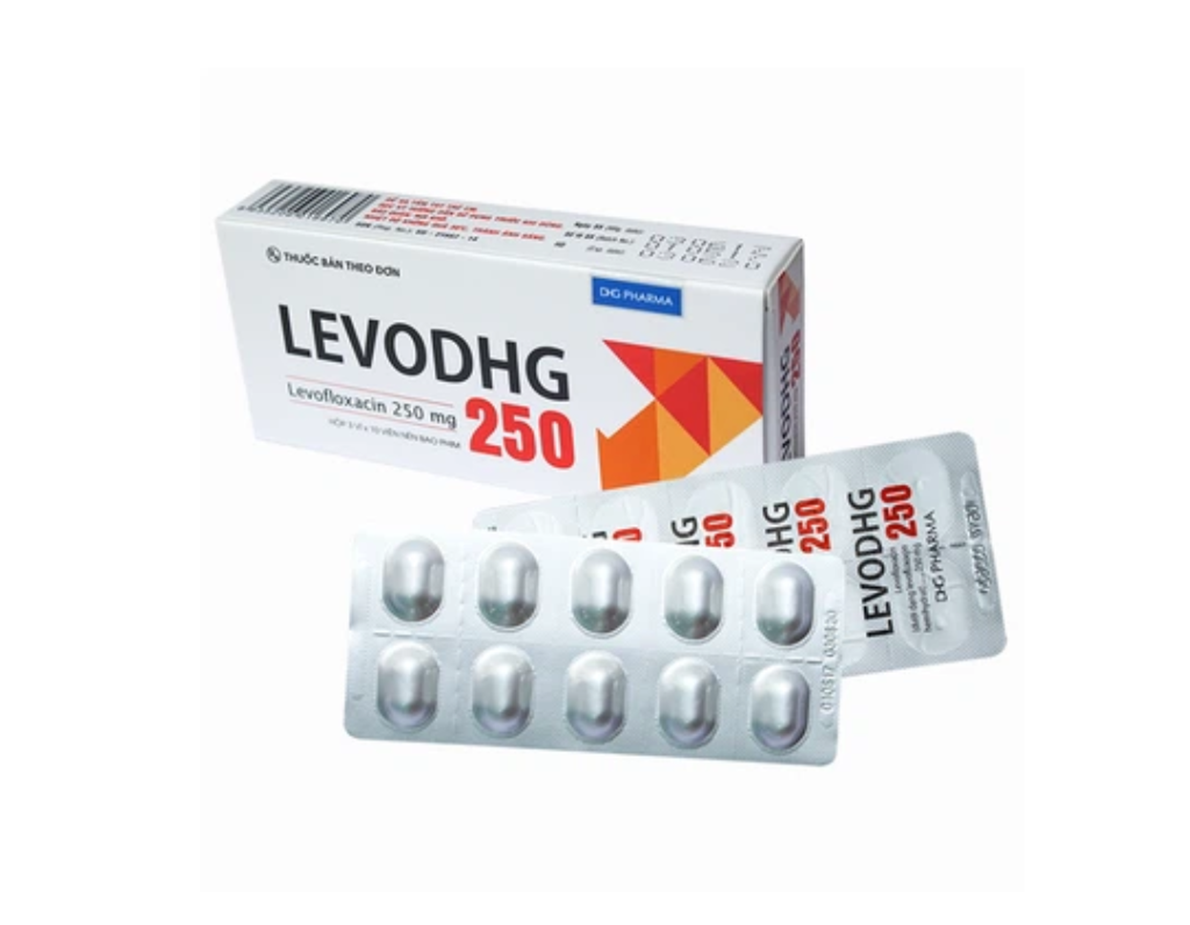 Thuốc LevoDHG 250 điều trị nhiễm khuẩn (Hộp 3 vỉ x 10 viên)
