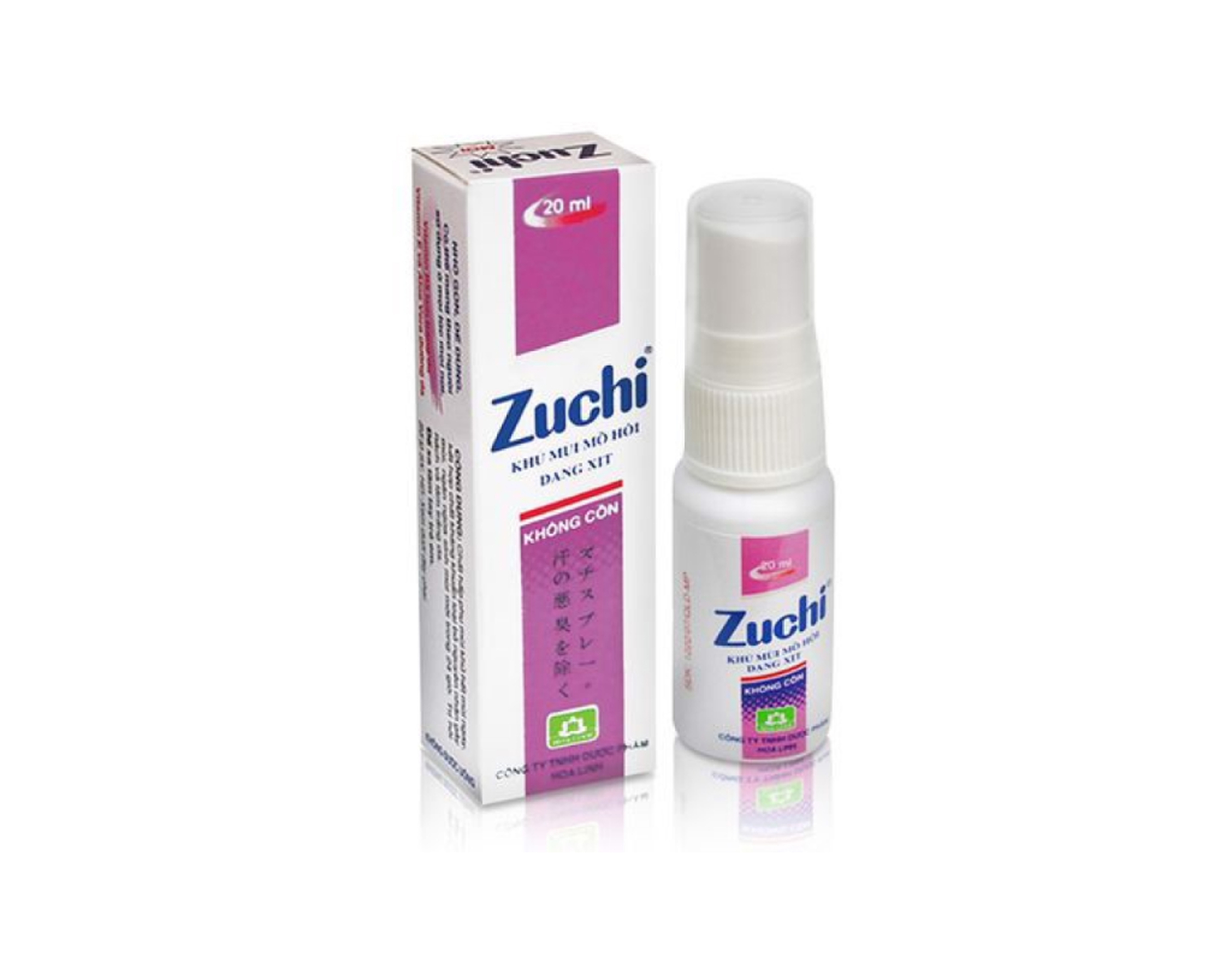 Chai xịt Zuchi (tím) giúp khử mùi hôi cơ thể (Chai 20ml)