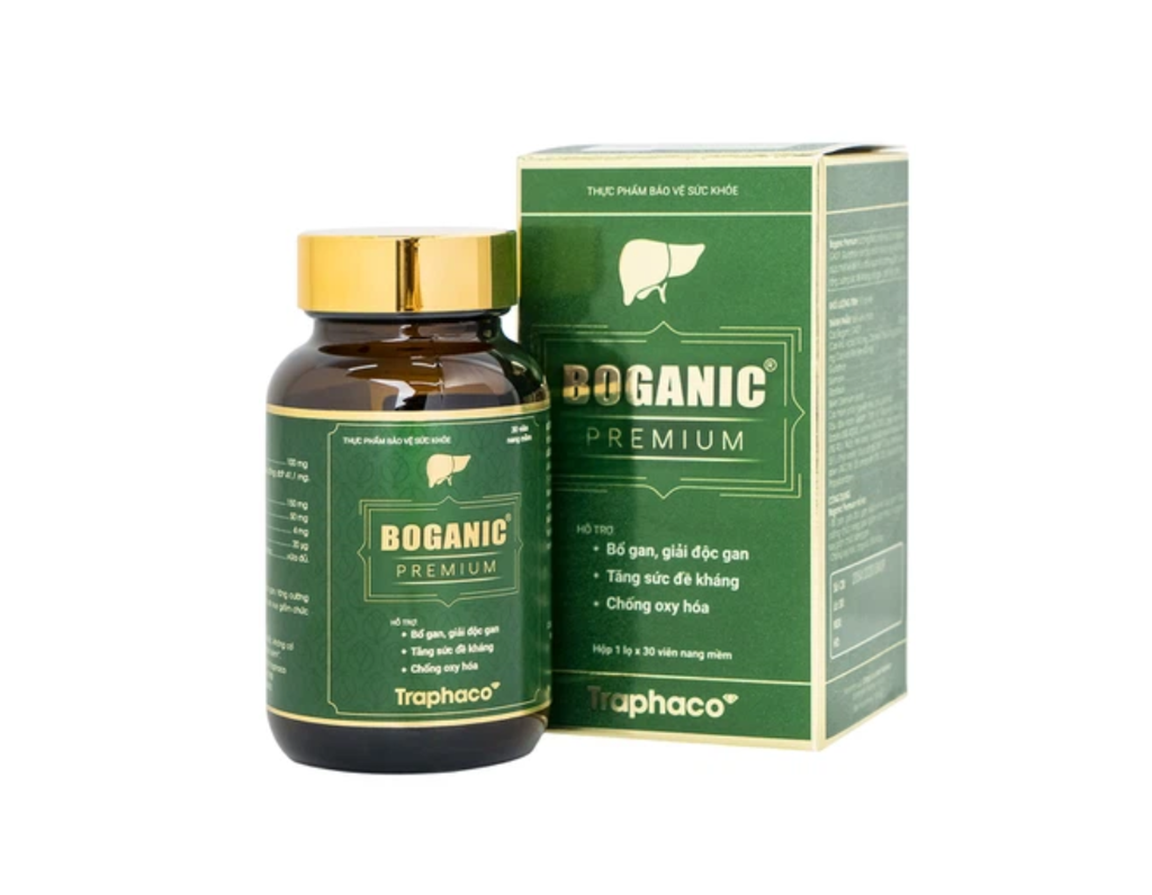 Viên uống Boganic Premium Cap Traphaco bổ gan (lọ 30 viên)