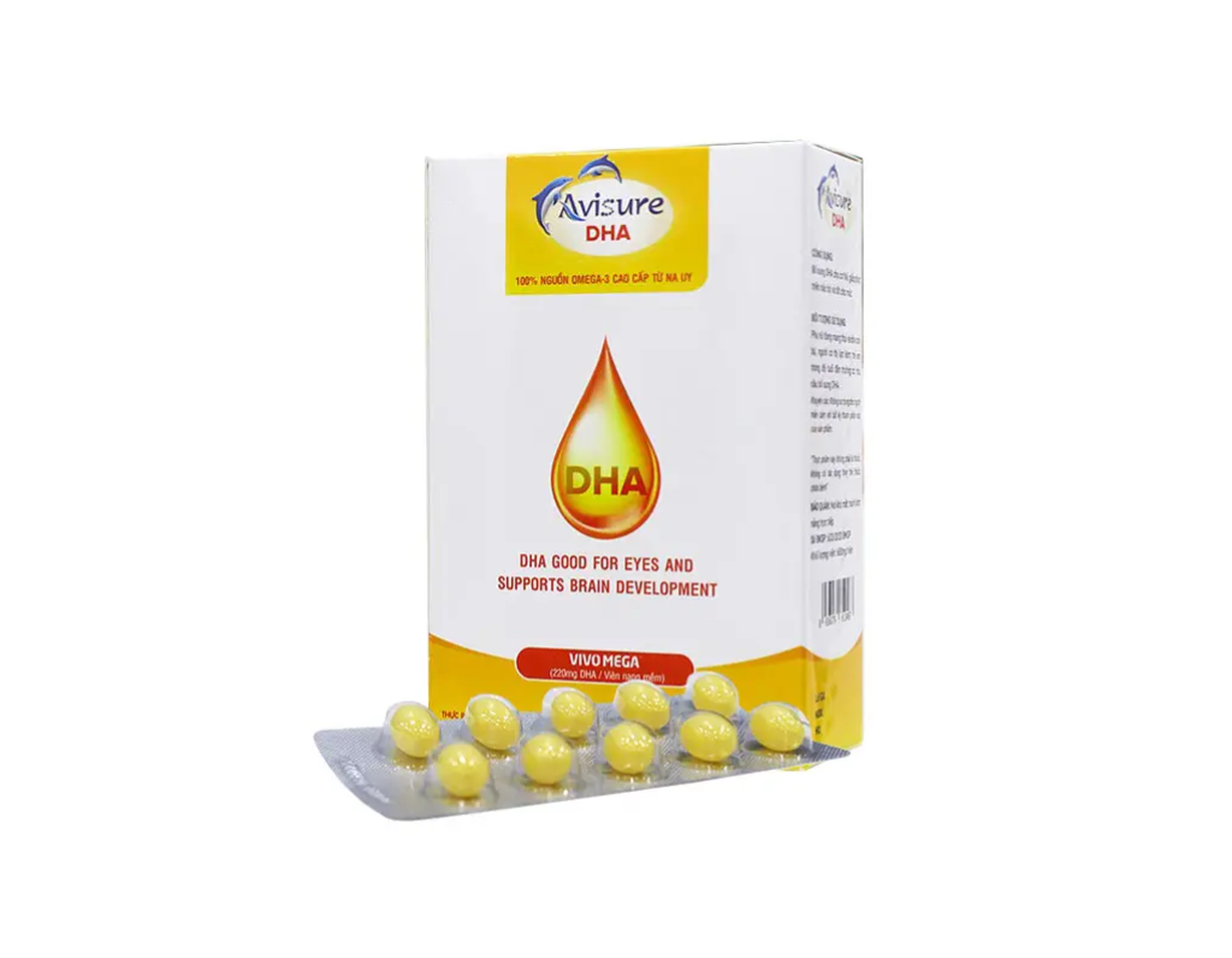Viên uống Avisure DHA bổ sung DHA cho bà bầu (Hộp 4 vỉ x10 viên)