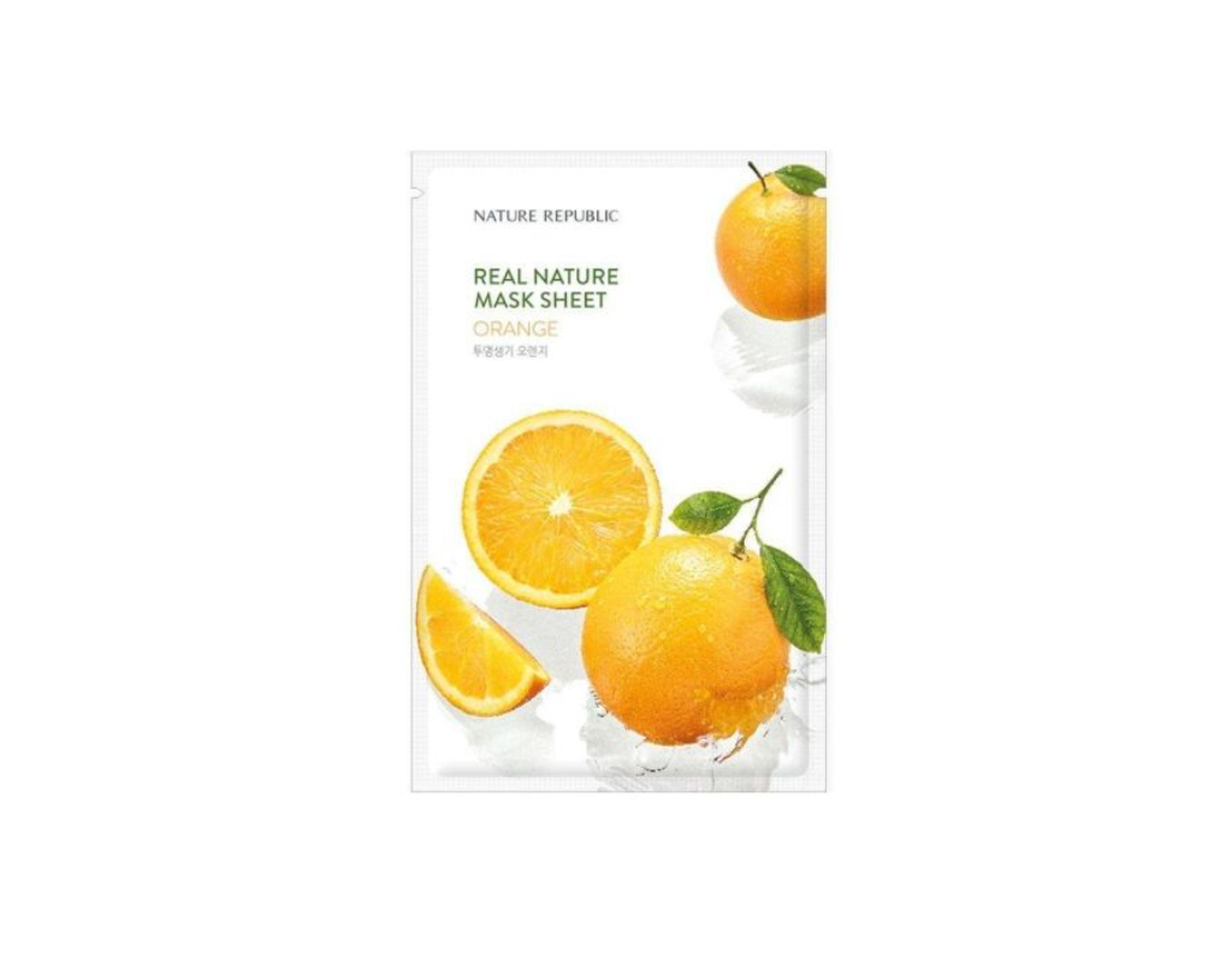 Mặt nạ dưỡng da Nature Republic Real Nature Orange cung cấp dưỡng chất cô đặc cho da (Gói 1 miếng)
