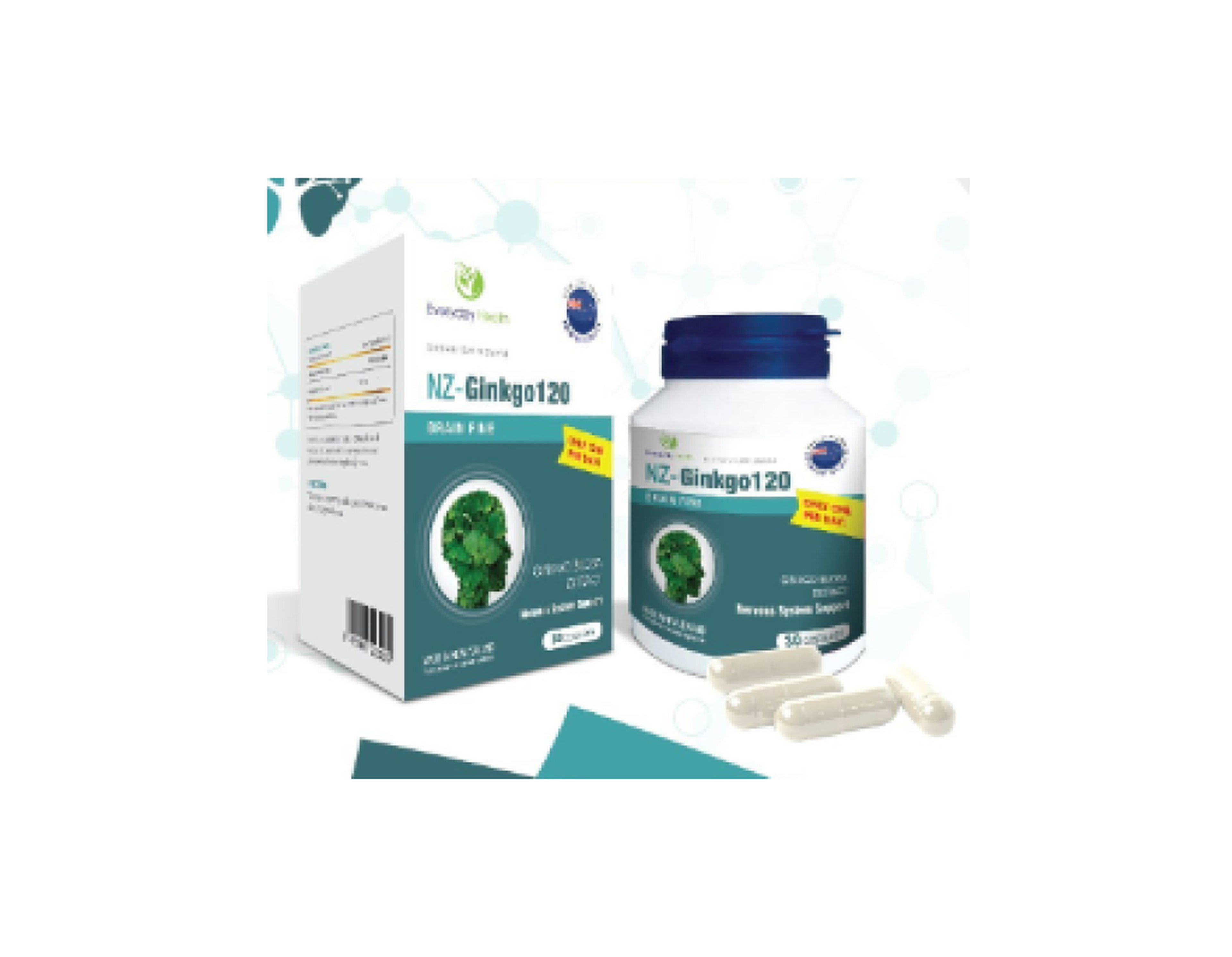 Thực phẩm NZ-Ginkgo120 bổ não, thần kinh (Lọ 30 viên)