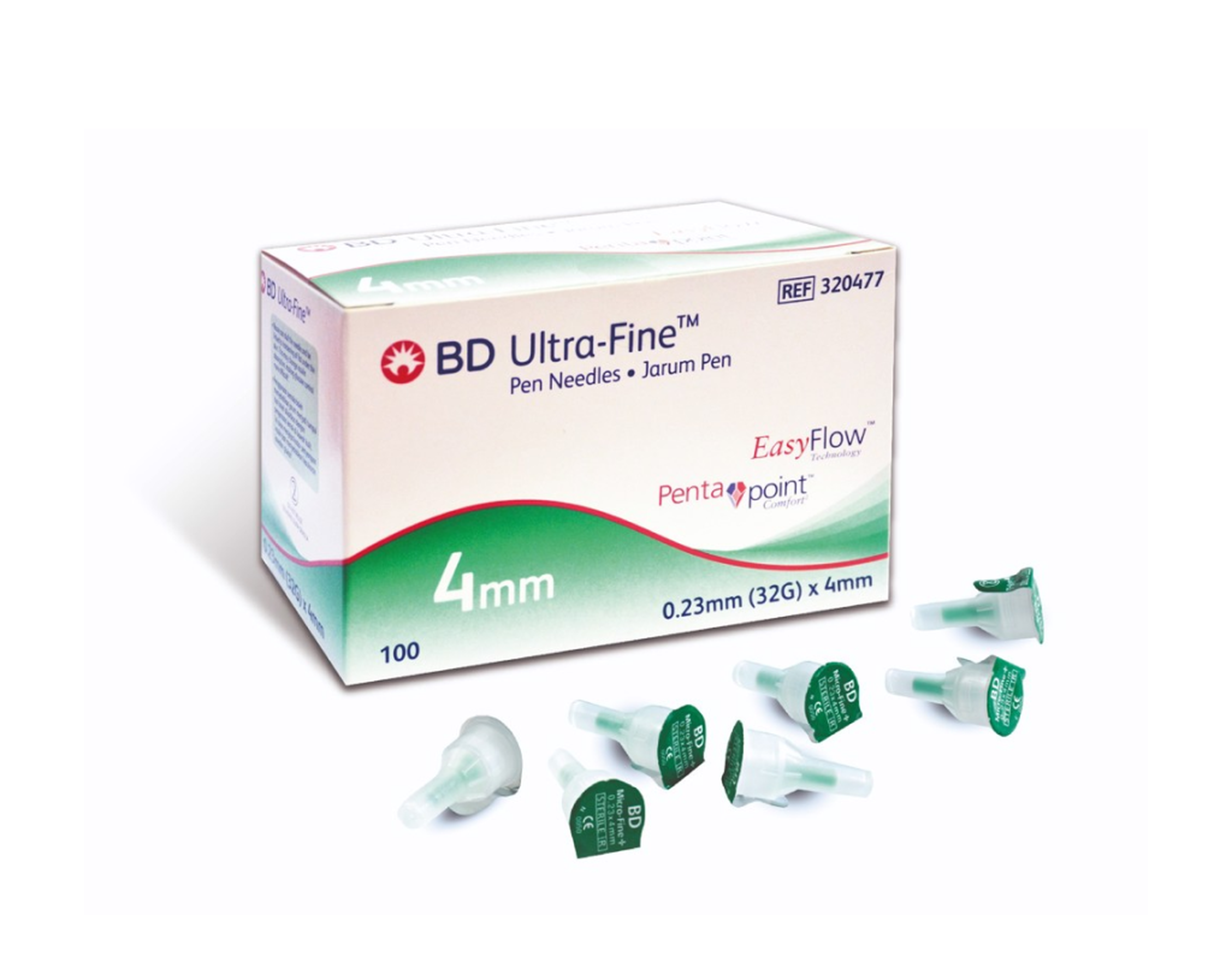 Kim bút BD Ultra-Fine Pro 4mm*32G dành cho bệnh nhân bị đái tháo đường (Hộp 100 chiếc)