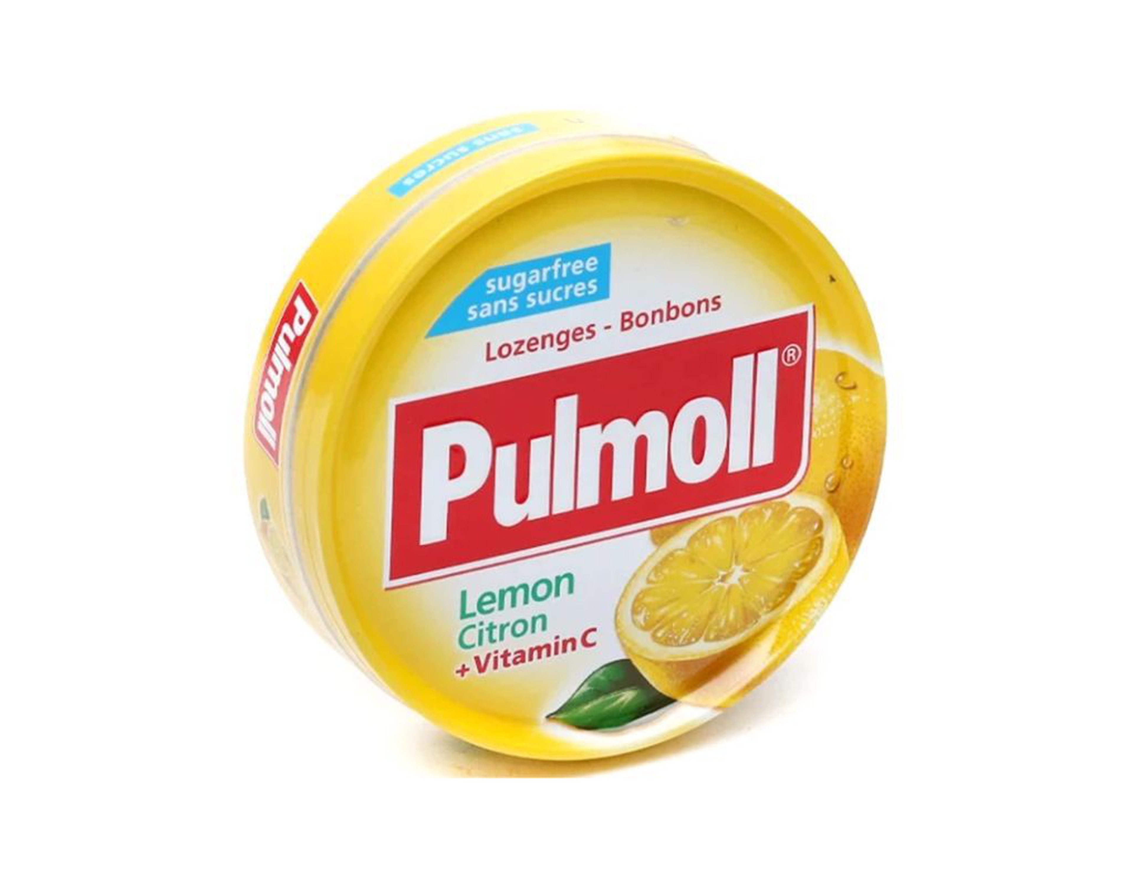 Kẹo ngậm Pulmoll Lemon Citron + Vitamin C thông cổ, mát họng (Hộp 45g)