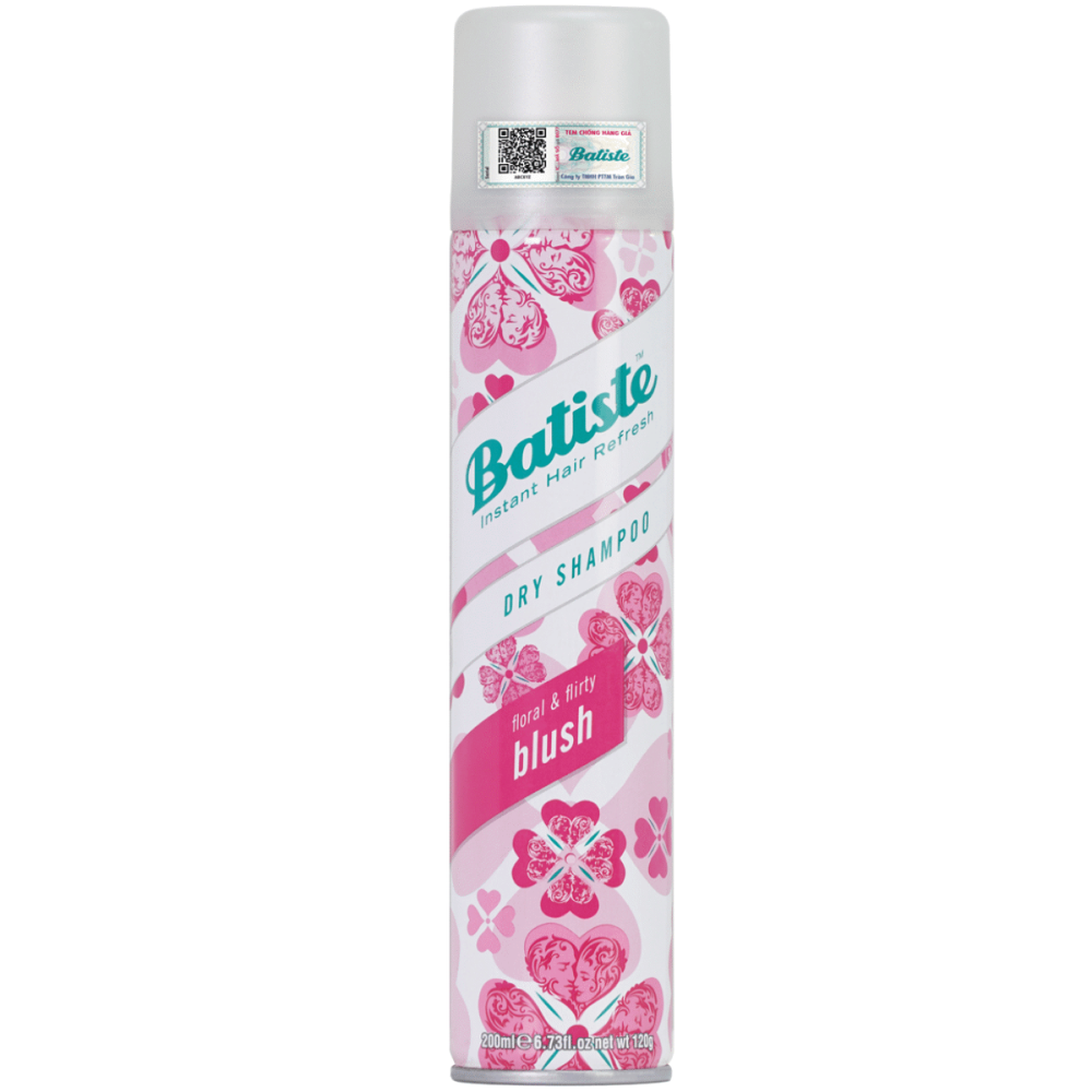 Dầu Gội Khô Batiste Dry Shampoo Floral & Flirty Blush giúp mái tóc thoát khỏi dầu bết (Chai 200ml)