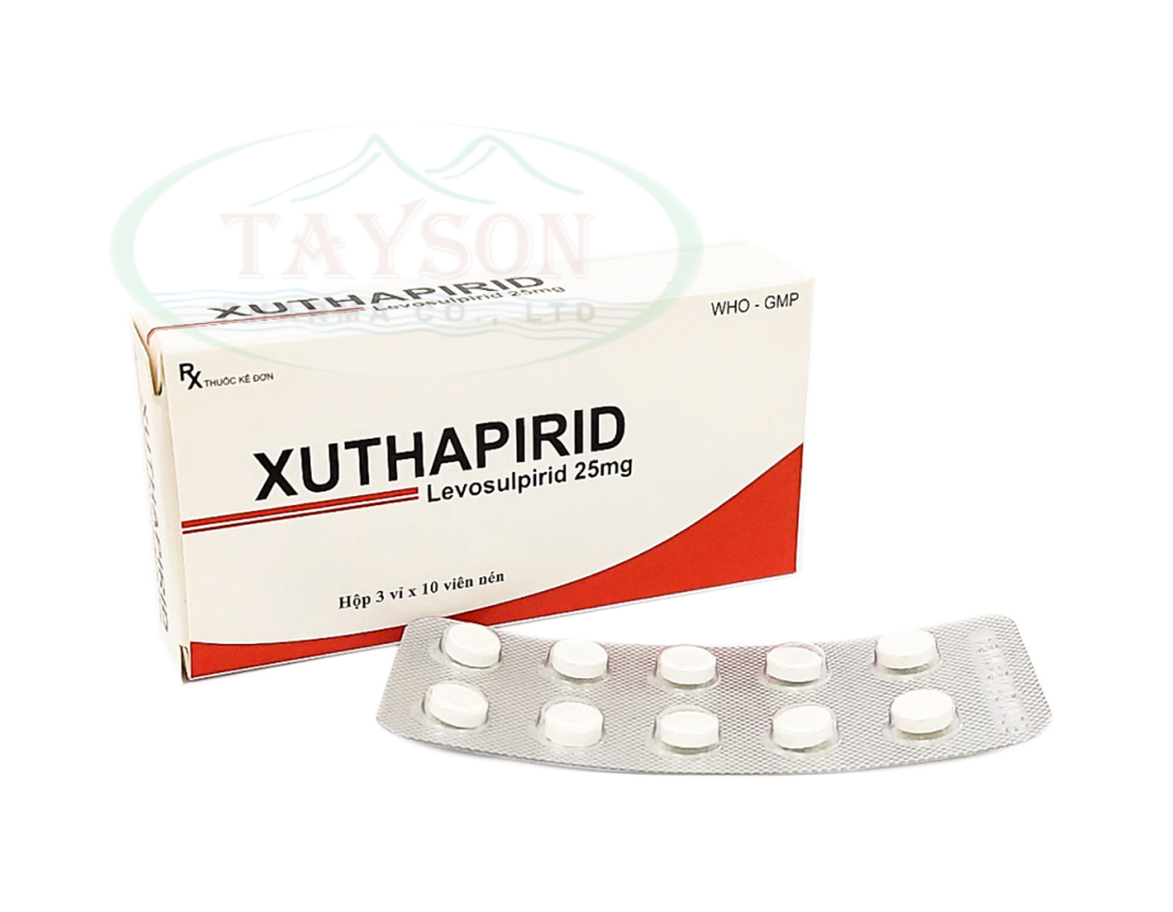 Thuốc uống Xuthapirid 25mg giúp giảm các cơn đau đầu nghiêm trọng liên quan đến rối loạn vận mạch và co cơ (Hộp 3 vỉ x 10 viên)