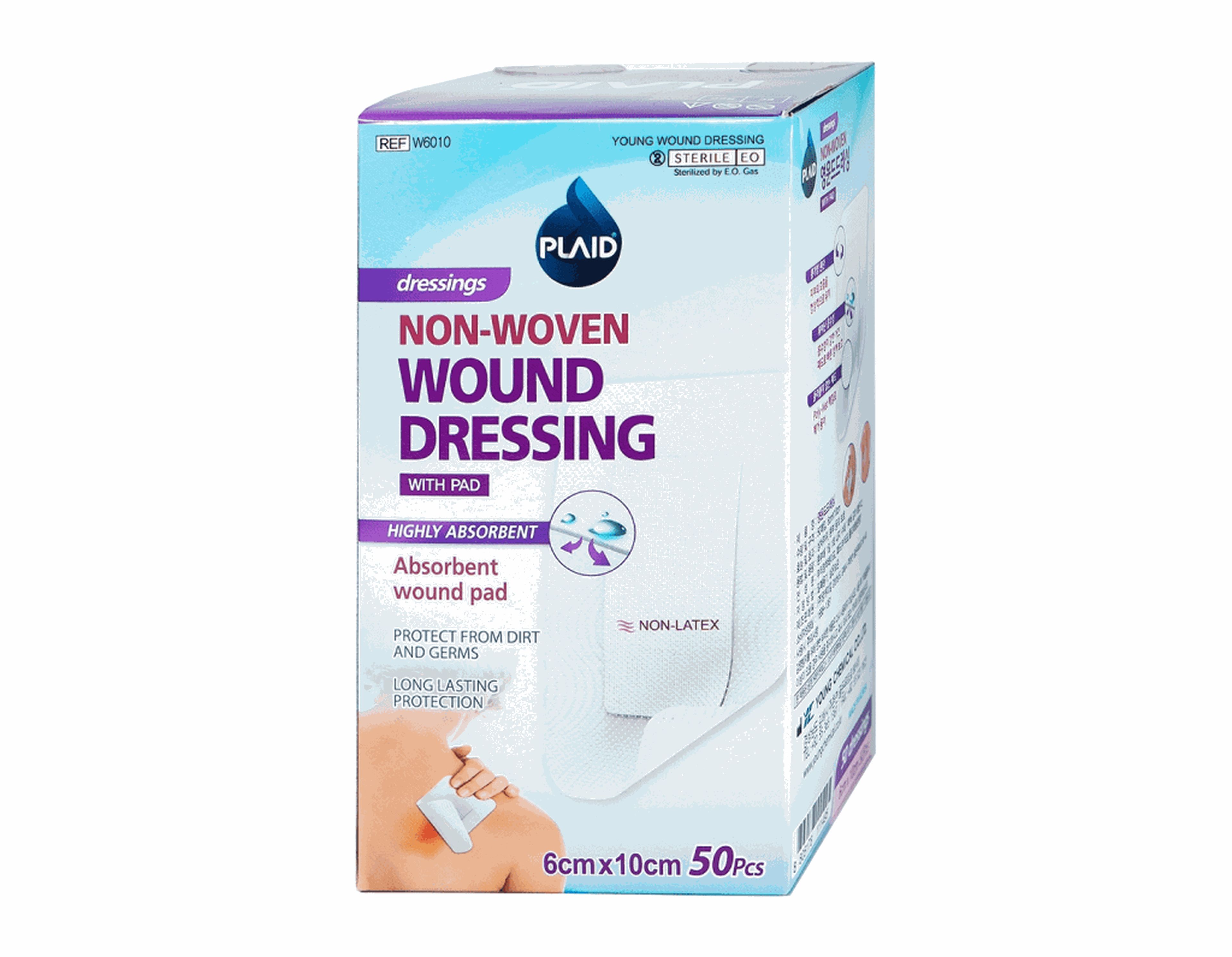 Băng gạc vô trùng Young Wound Dressing băng vết thương 6cmx10cm (Hộp 50 chiếc)