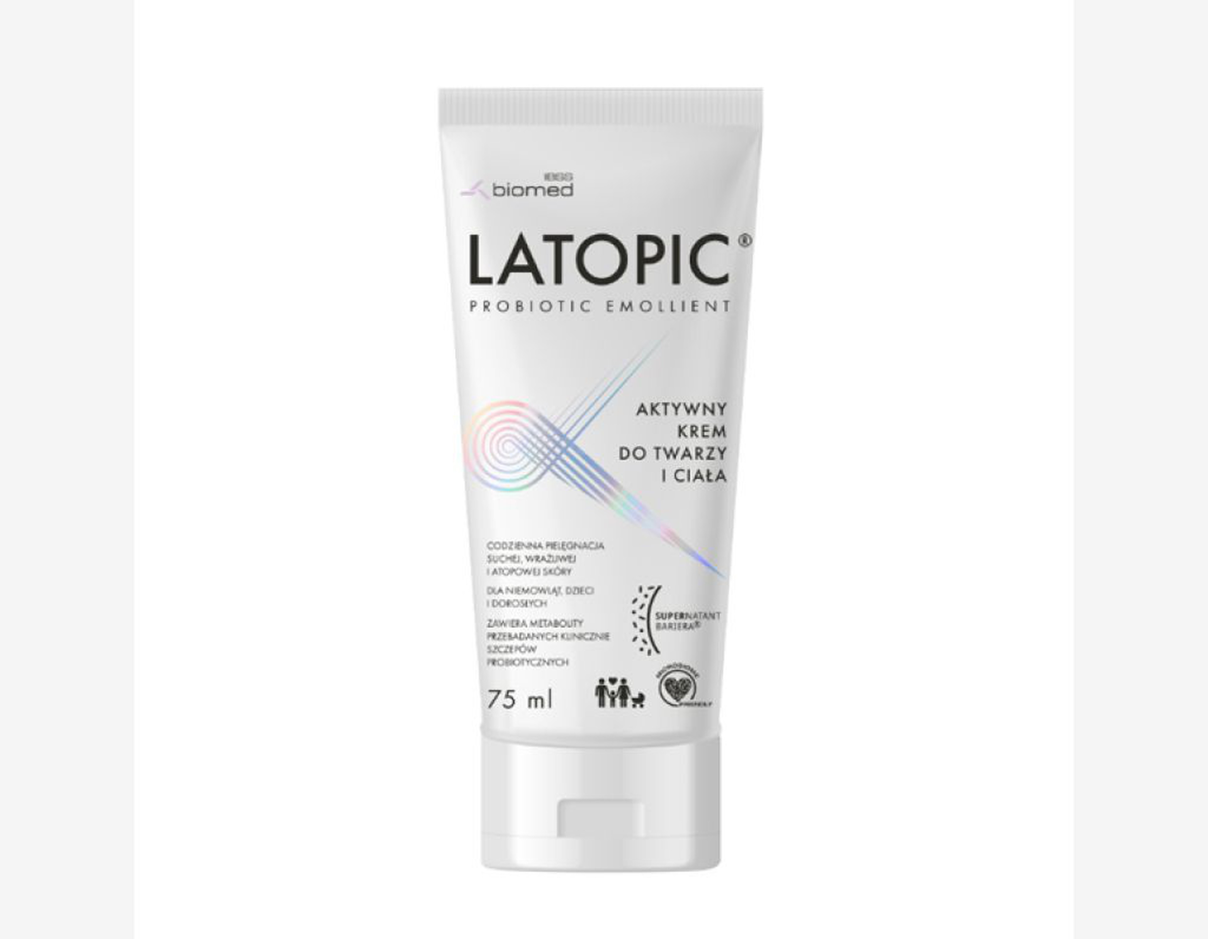 Kem dưỡng ẩm Latopic Face and Body giúp làm dịu da, giảm khô ráp (Tuýp 75ml)