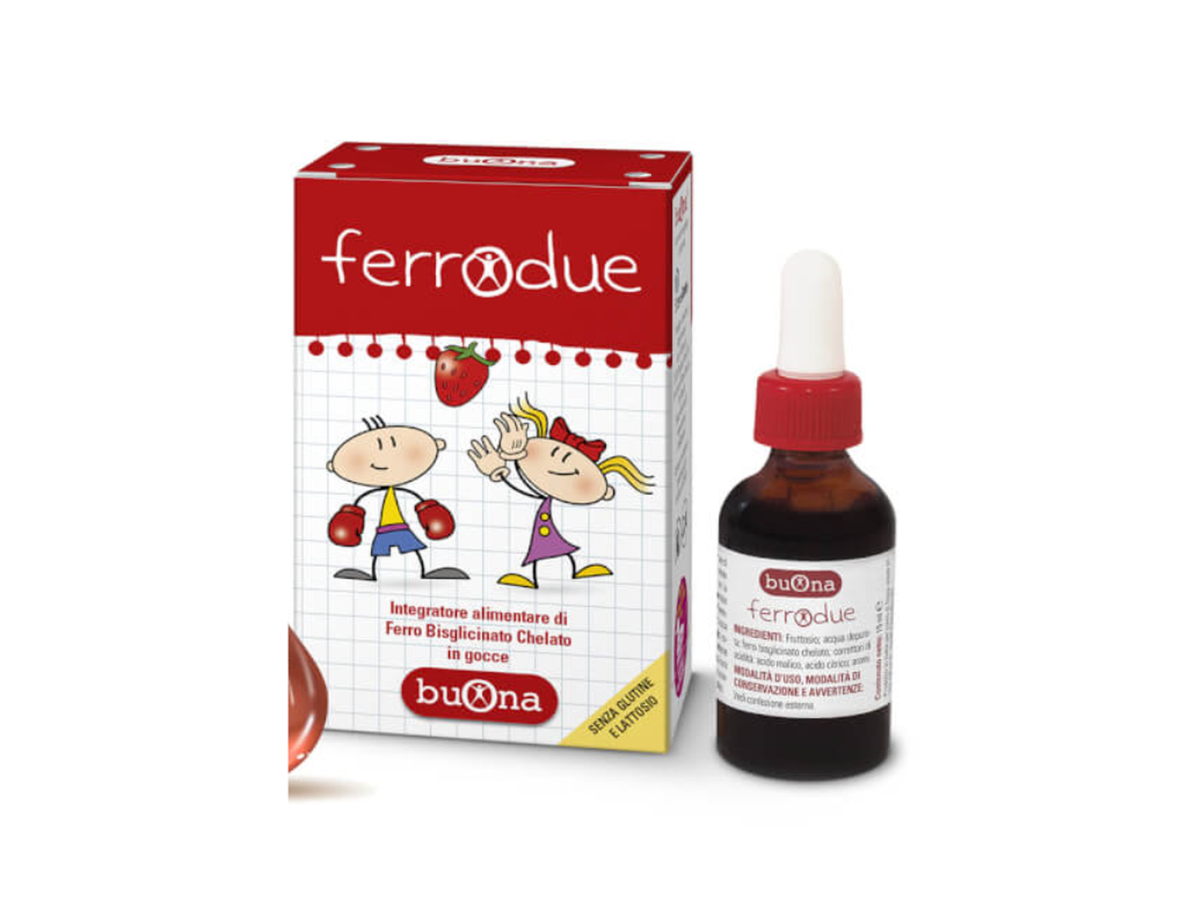 Thực phẩm bảo vệ sức khỏe Ferrodue syrup bổ sung sắt (Hôp 1 lọ 15ml)