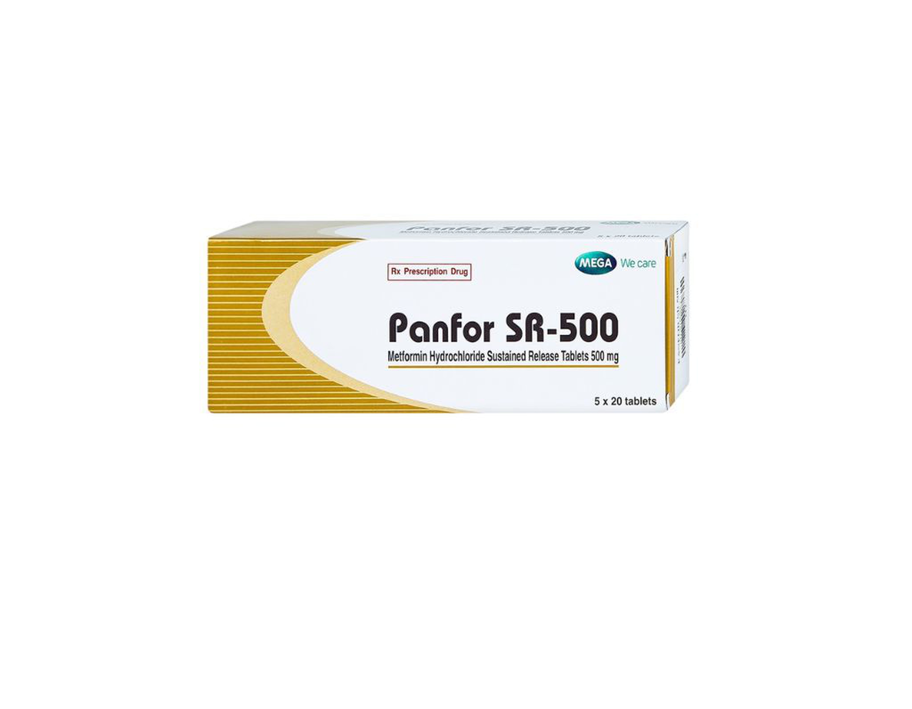 Thuốc Panfor SR 500mg điều trị đái tháo đường (Hộp 5 vỉ x 20 viên)