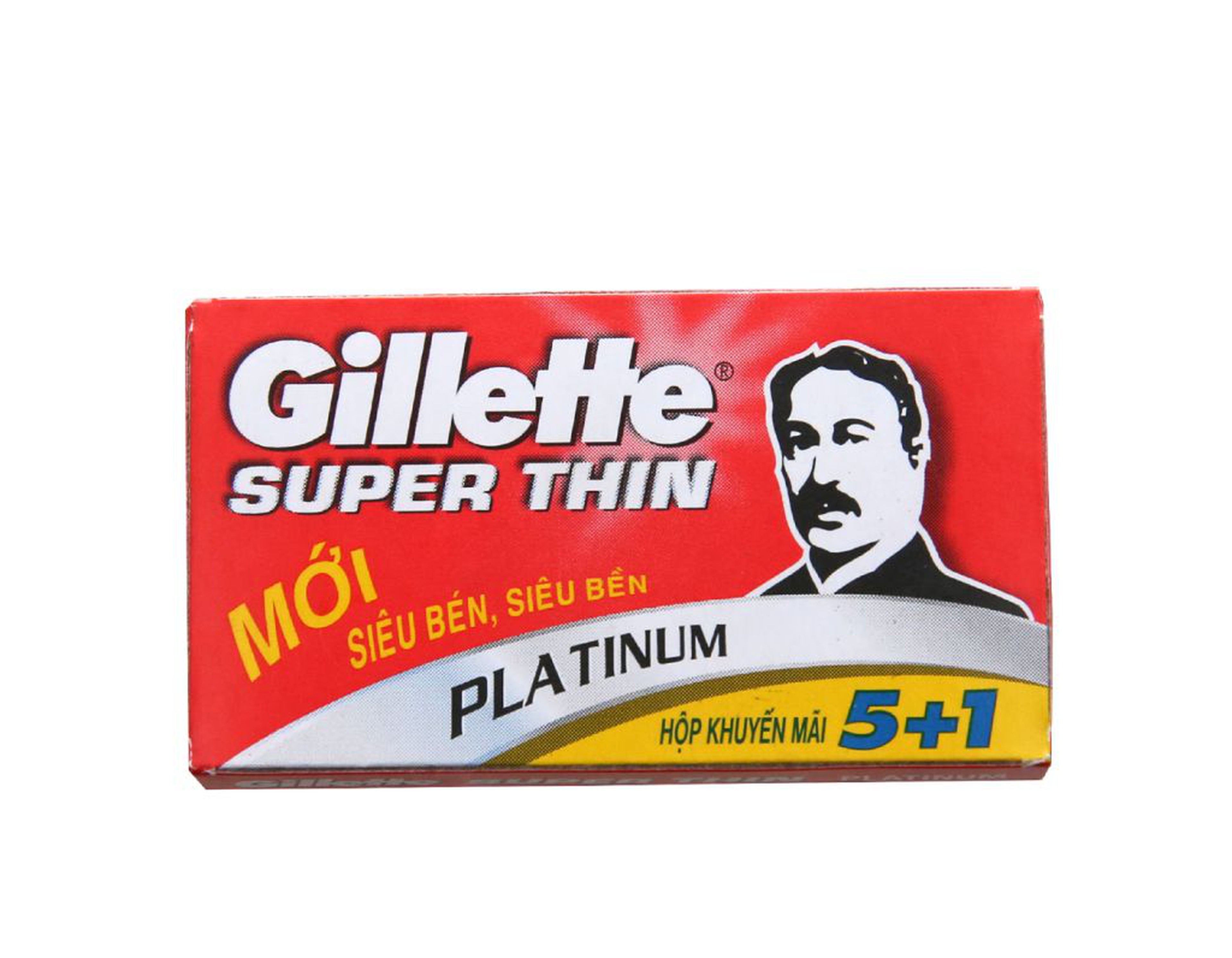 Lưỡi dao cạo Gillette Super Thin Platinum vật dụng không thể thiếu của cánh mày râu( Hộp 5 x 20 cái)