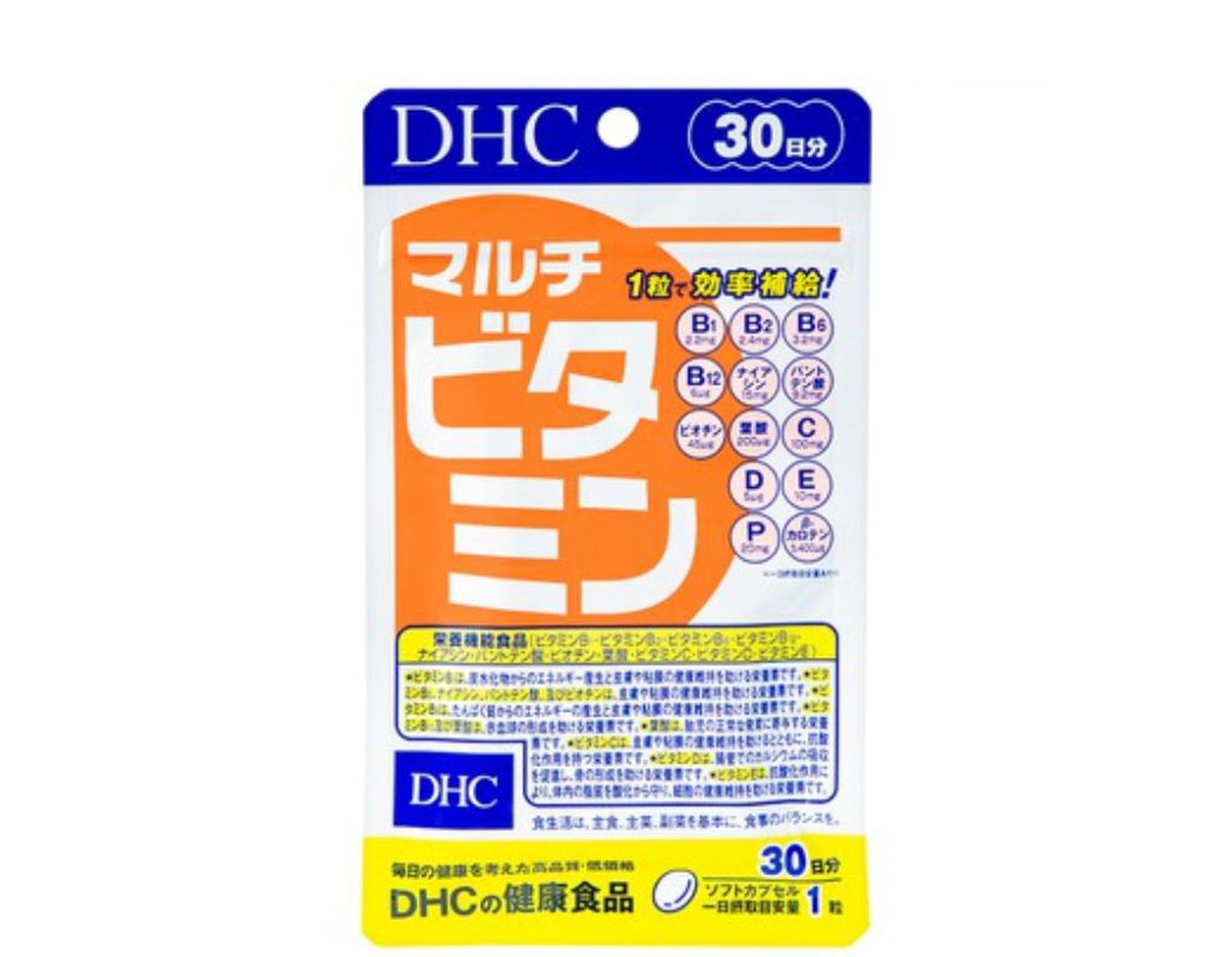 Viên uống DHC Multi Vitamins bổ sung các vitamin cho cơ thể, hỗ trợ bồi bổ sức khỏe (Gói 30 viên)