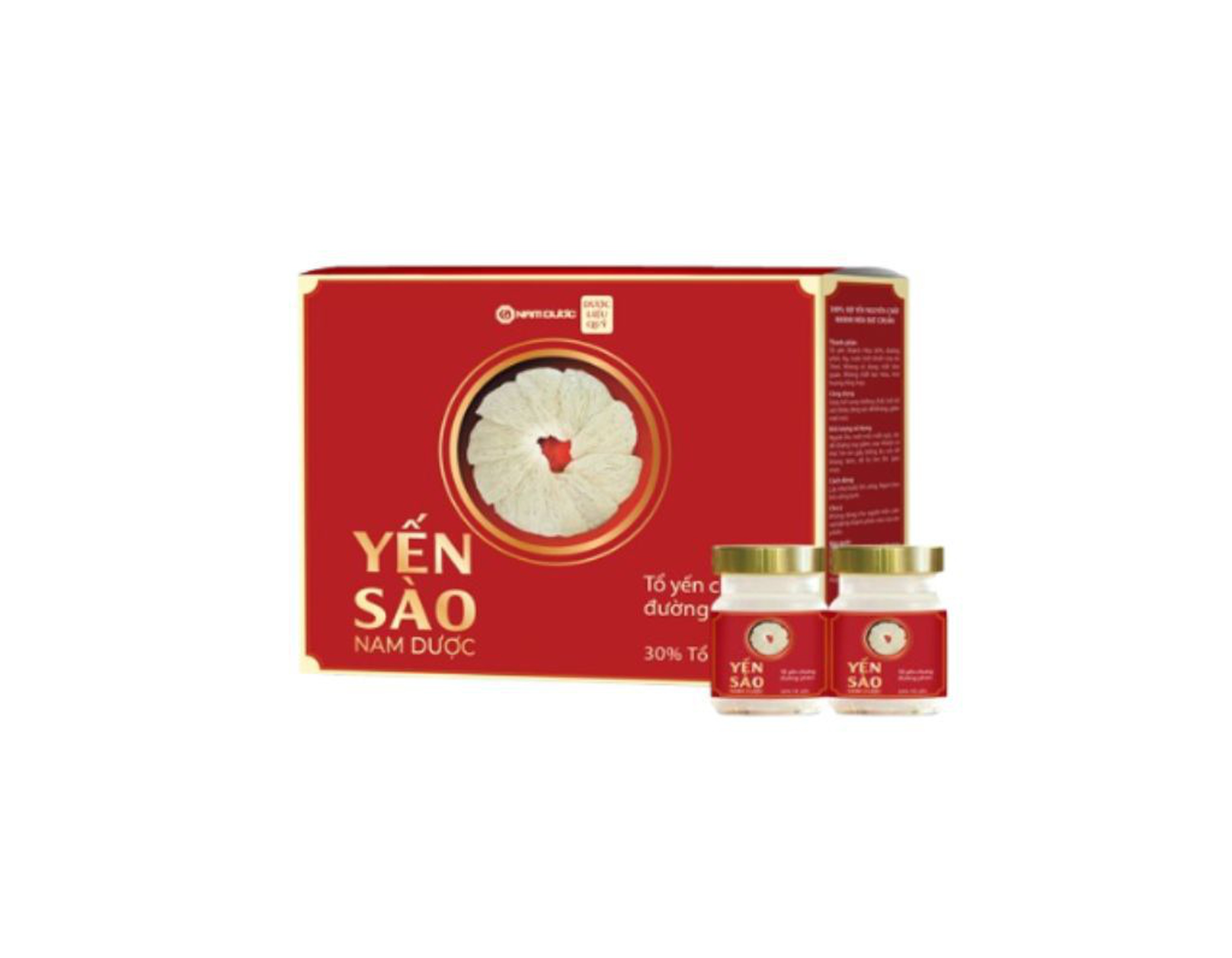 Yến sào Nam Dược  tổ yến chưng đường phèn bồi bổ sức khỏe, tăng sức đề kháng, giảm mệt mỏi (hộp 6 lọ x 70ml)